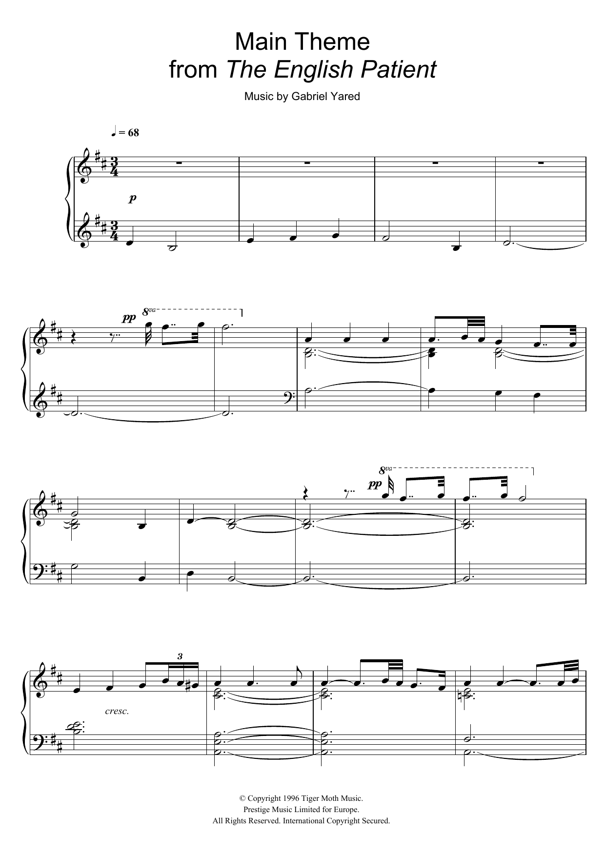 Main Theme (from The English Patient) Main Theme (from The English Patient)