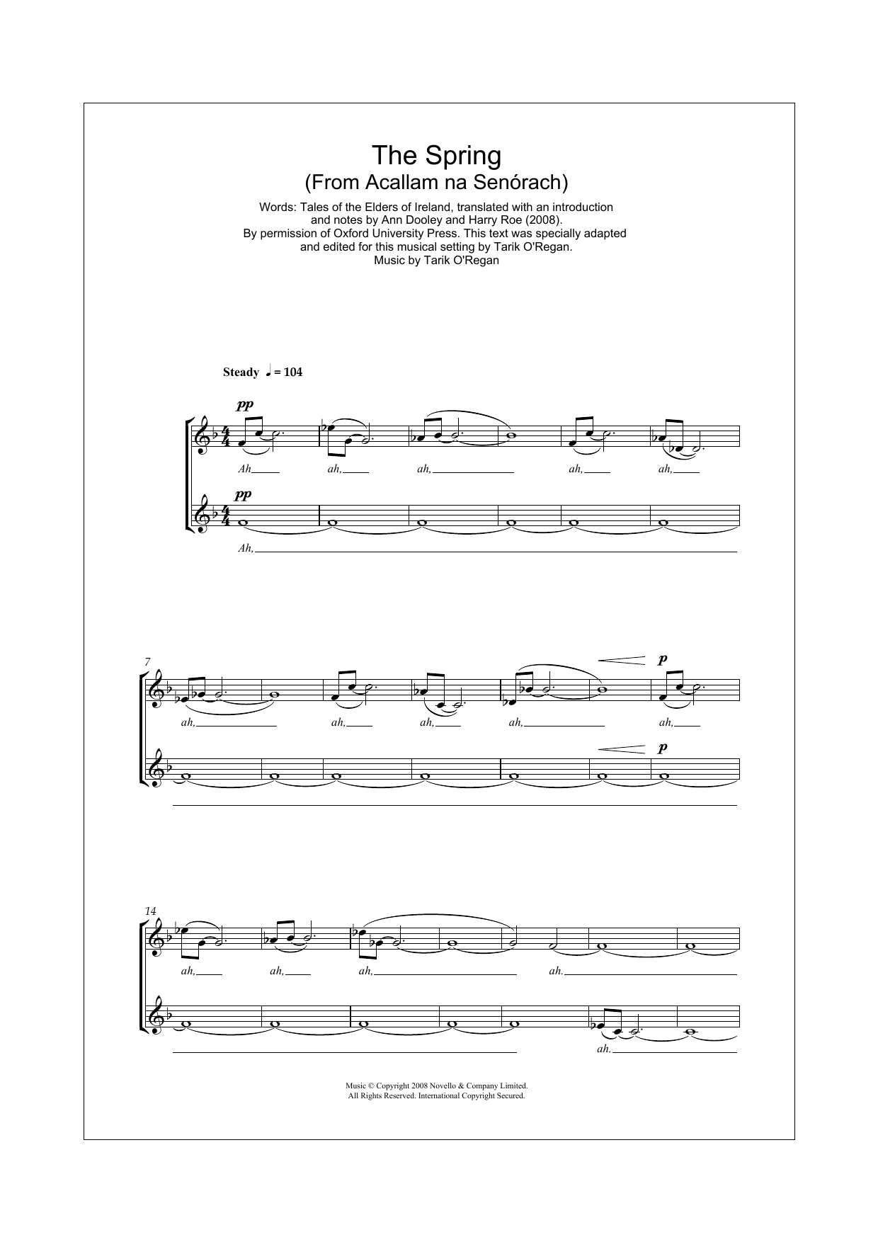 The Spring (From Acallam na Senorach) The Spring (From Acallam na Senorach)