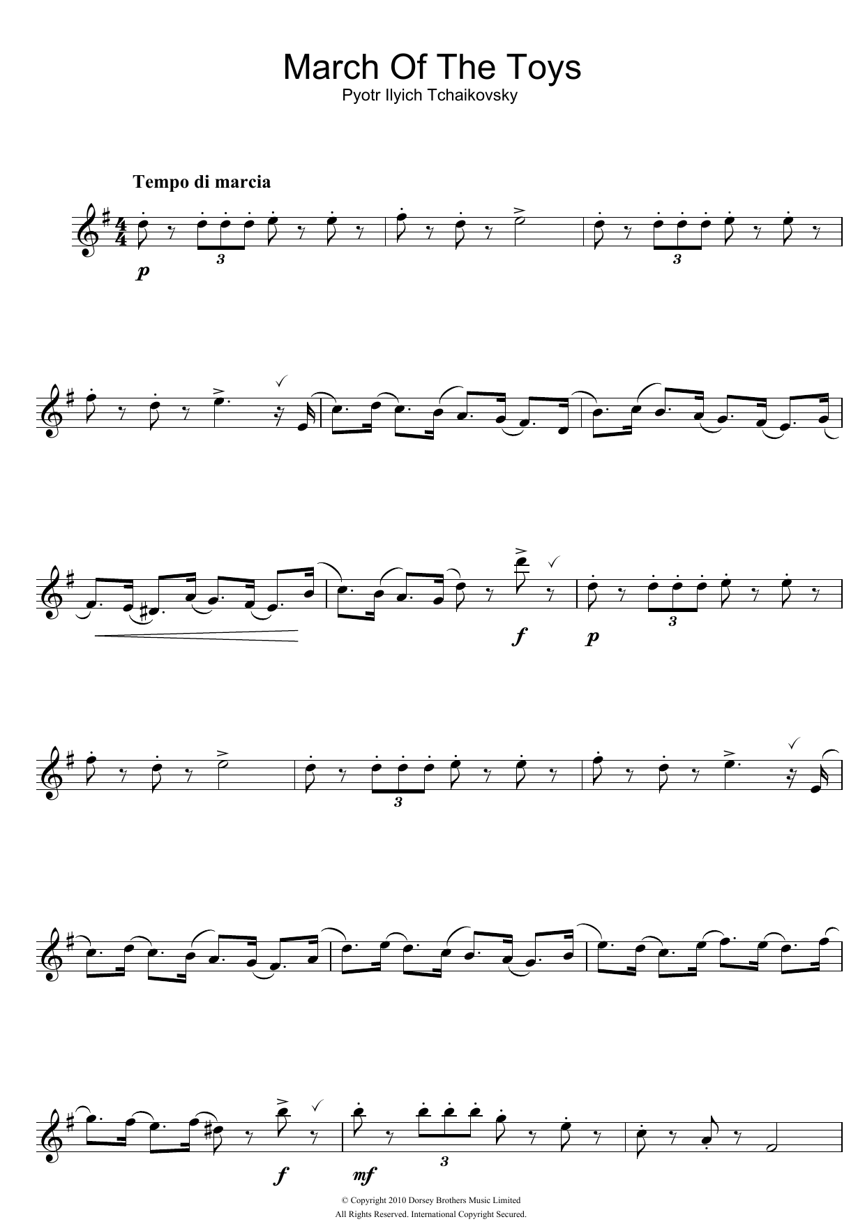 March Of The Toys (from The Nutcracker Suite) March Of The Toys (from The Nutcracker Suite)