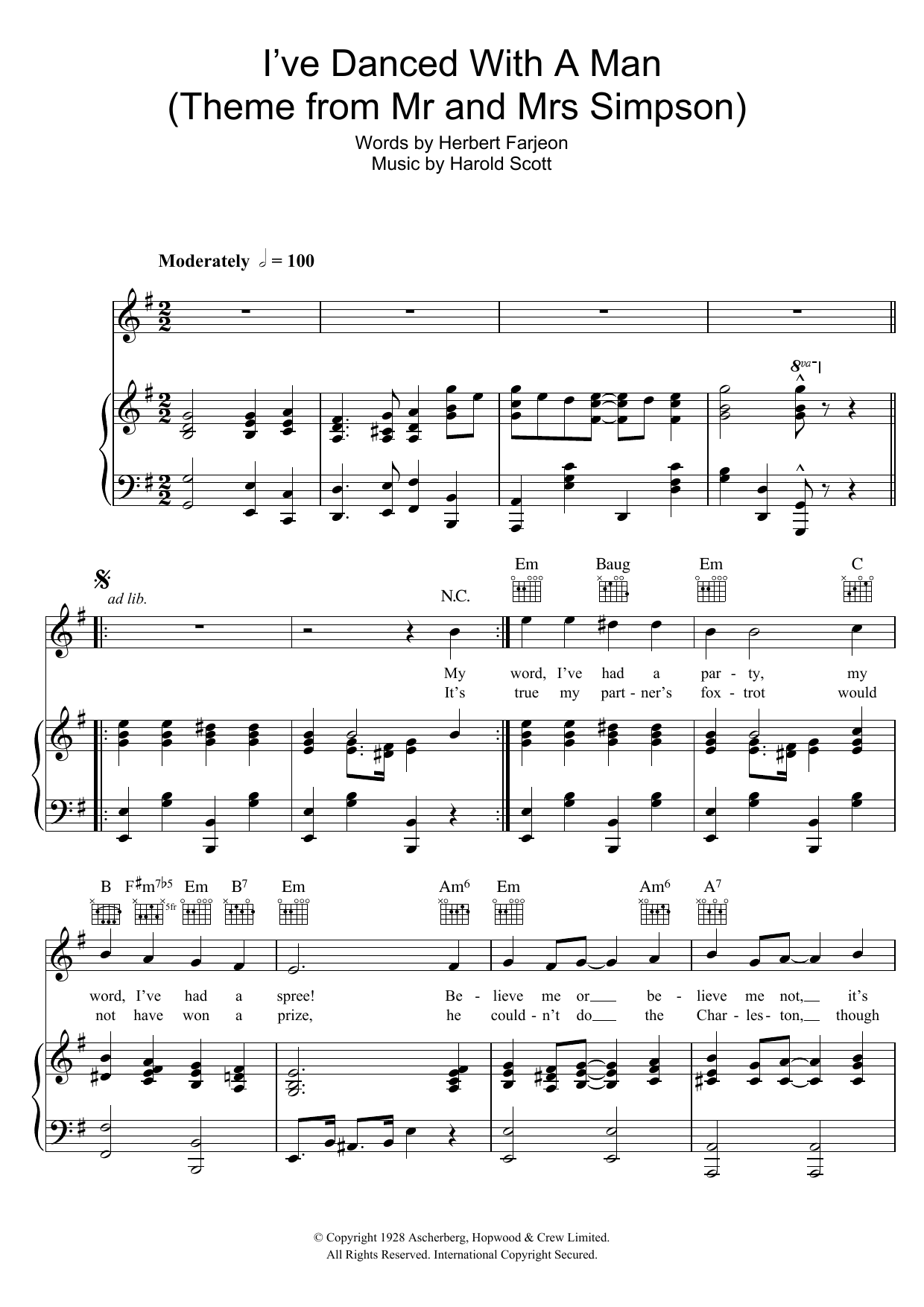 I’ve Danced With A Man (‘Edward And Mrs Simpson’ Theme) I’ve Danced With A Man (‘Edward And Mrs Simpson’ Theme)