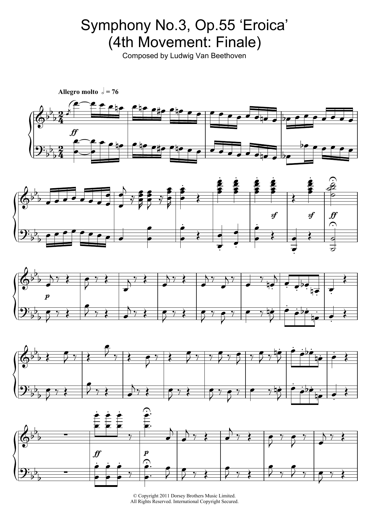 Symphony No.3 (Eroica), 4th Movement: Finale Symphony No.3 (Eroica), 4th Movement: Finale
