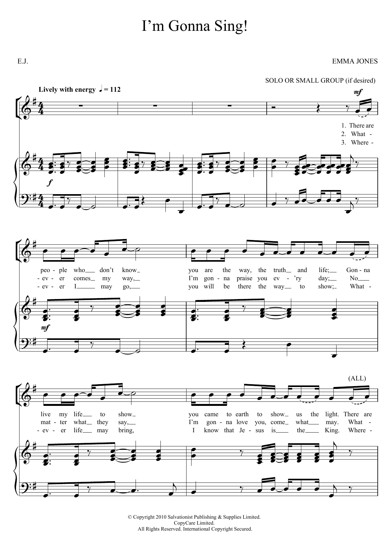 I’m Gonna Sing I’m Gonna Sing