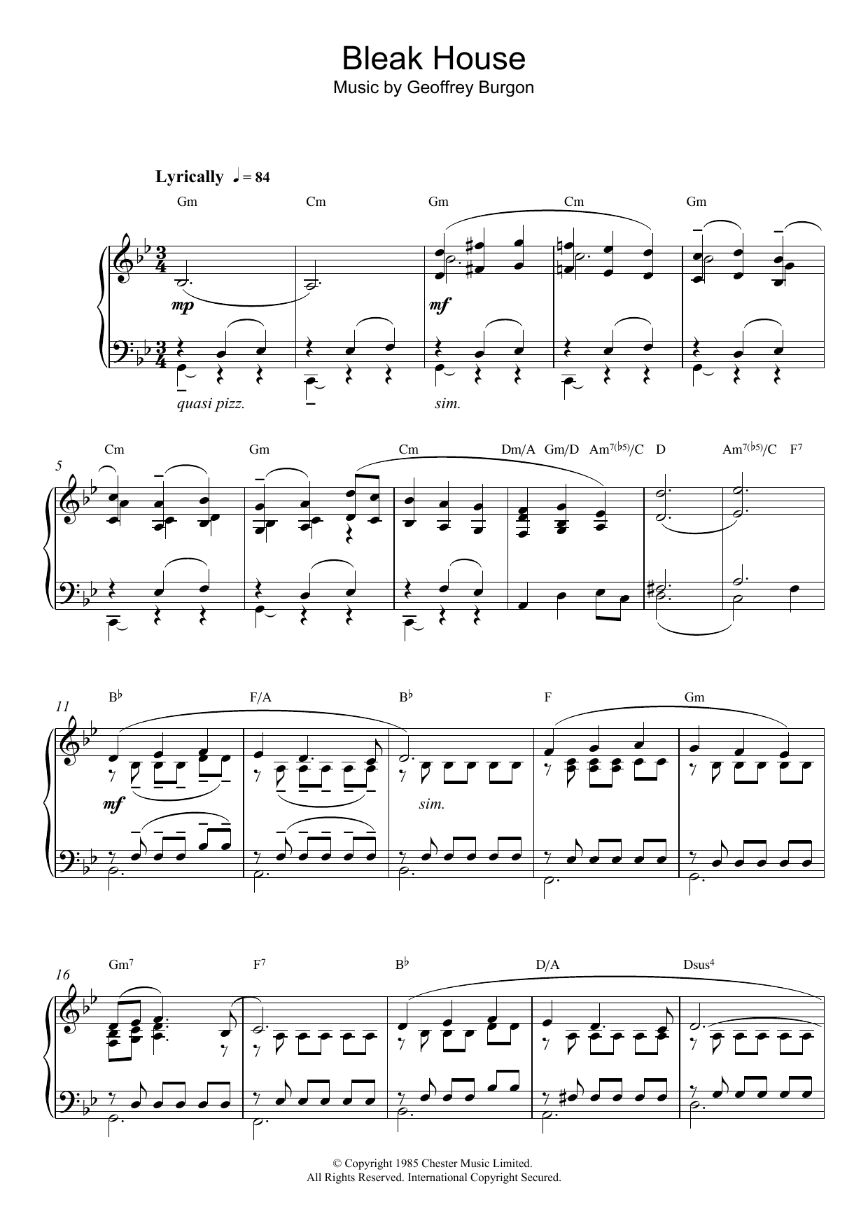 Theme from Bleak House Theme from Bleak House