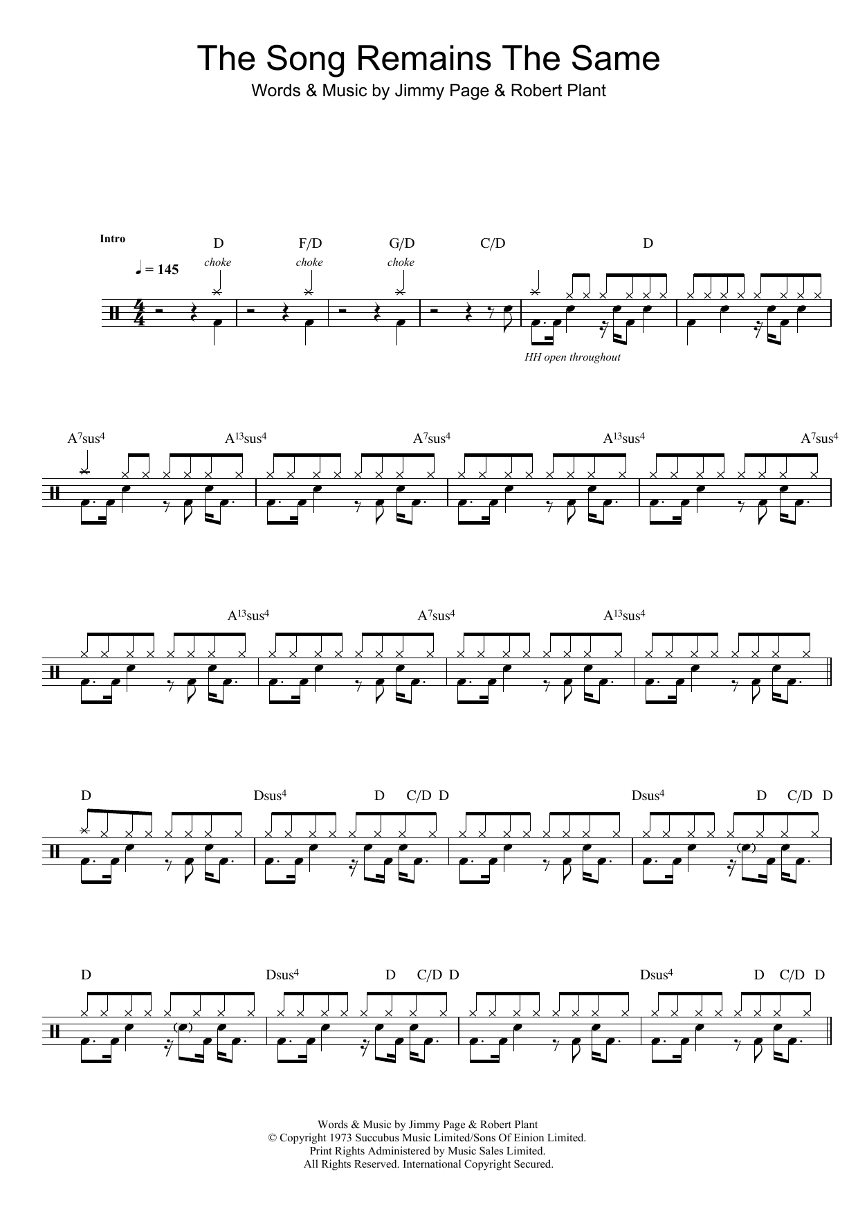 The Song Remains The Same The Song Remains The Same