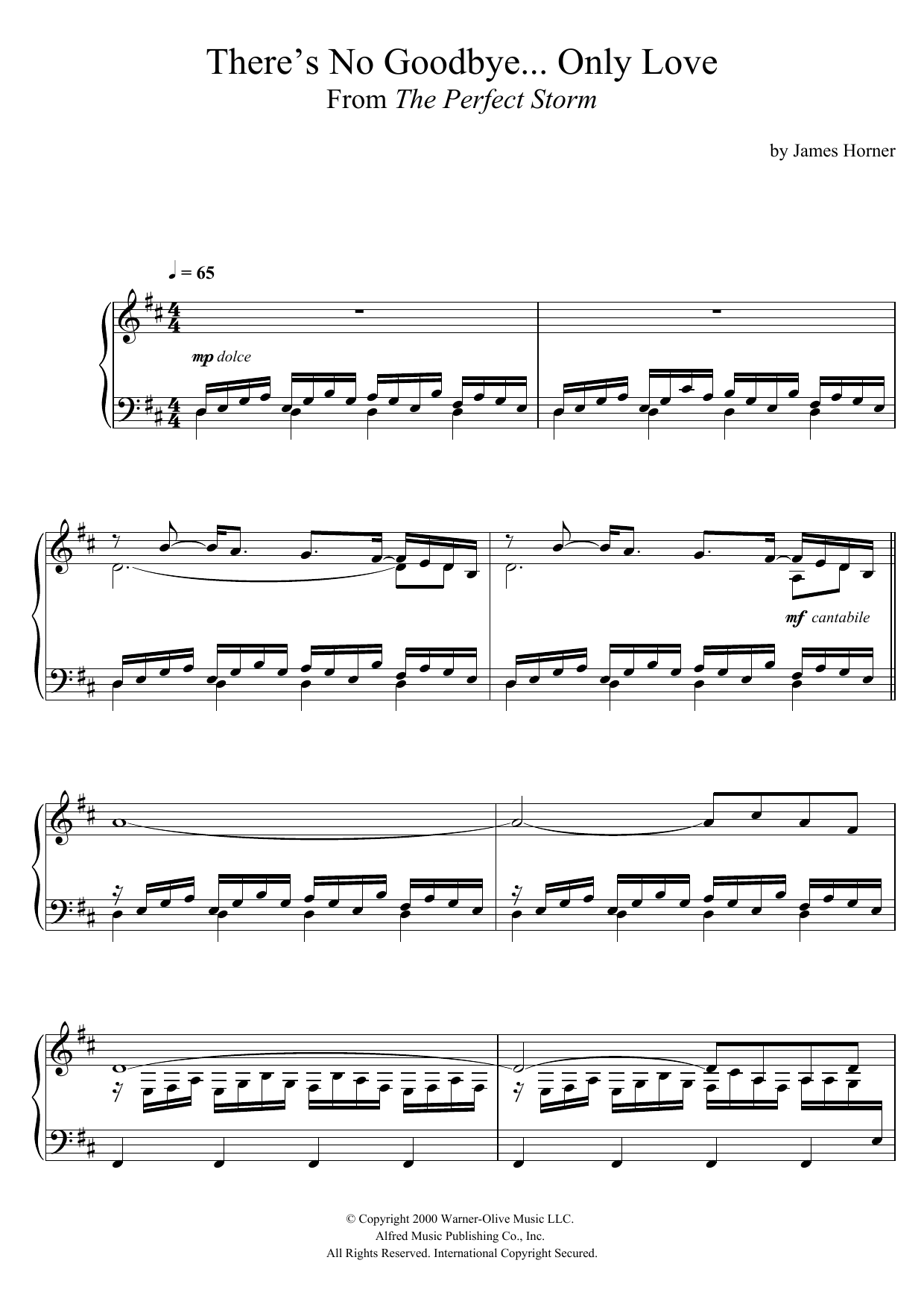 There’s No Goodbye Only Love (From ‘The Perfect Storm’) There’s No Goodbye Only Love (From ‘The Perfect Storm’)