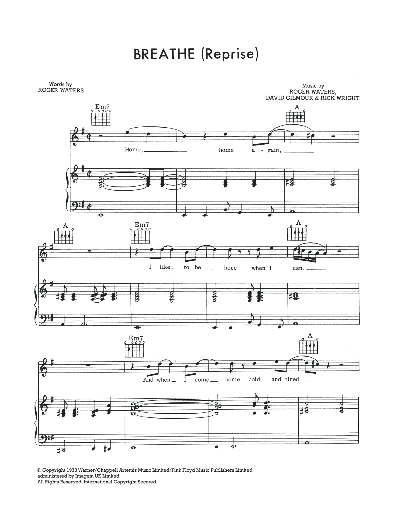 Breathe (In The Air) (Reprise) Breathe (In The Air) (Reprise)