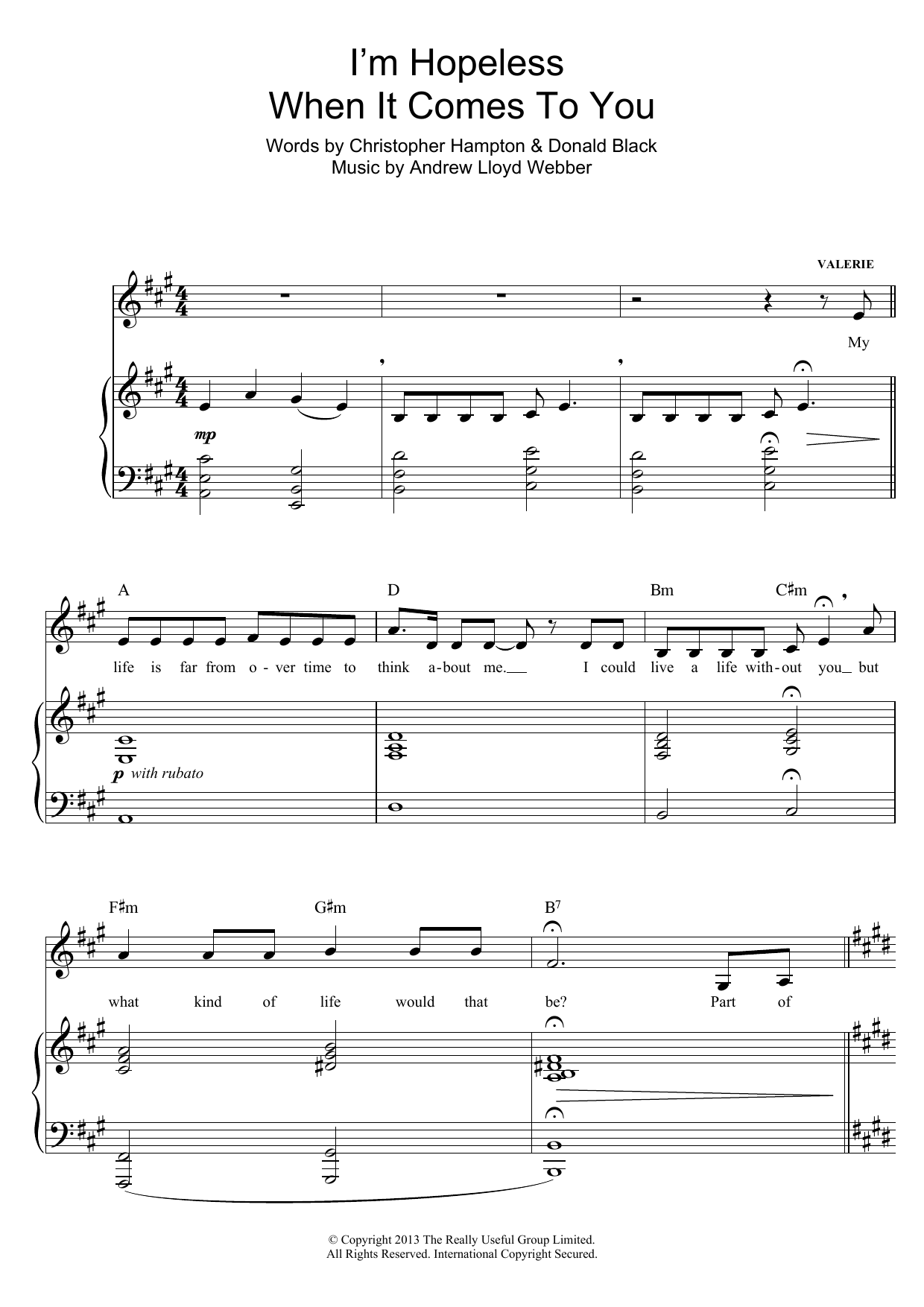 I’m Hopeless When It Comes To You (from Stephen Ward) I’m Hopeless When It Comes To You (from Stephen Ward)