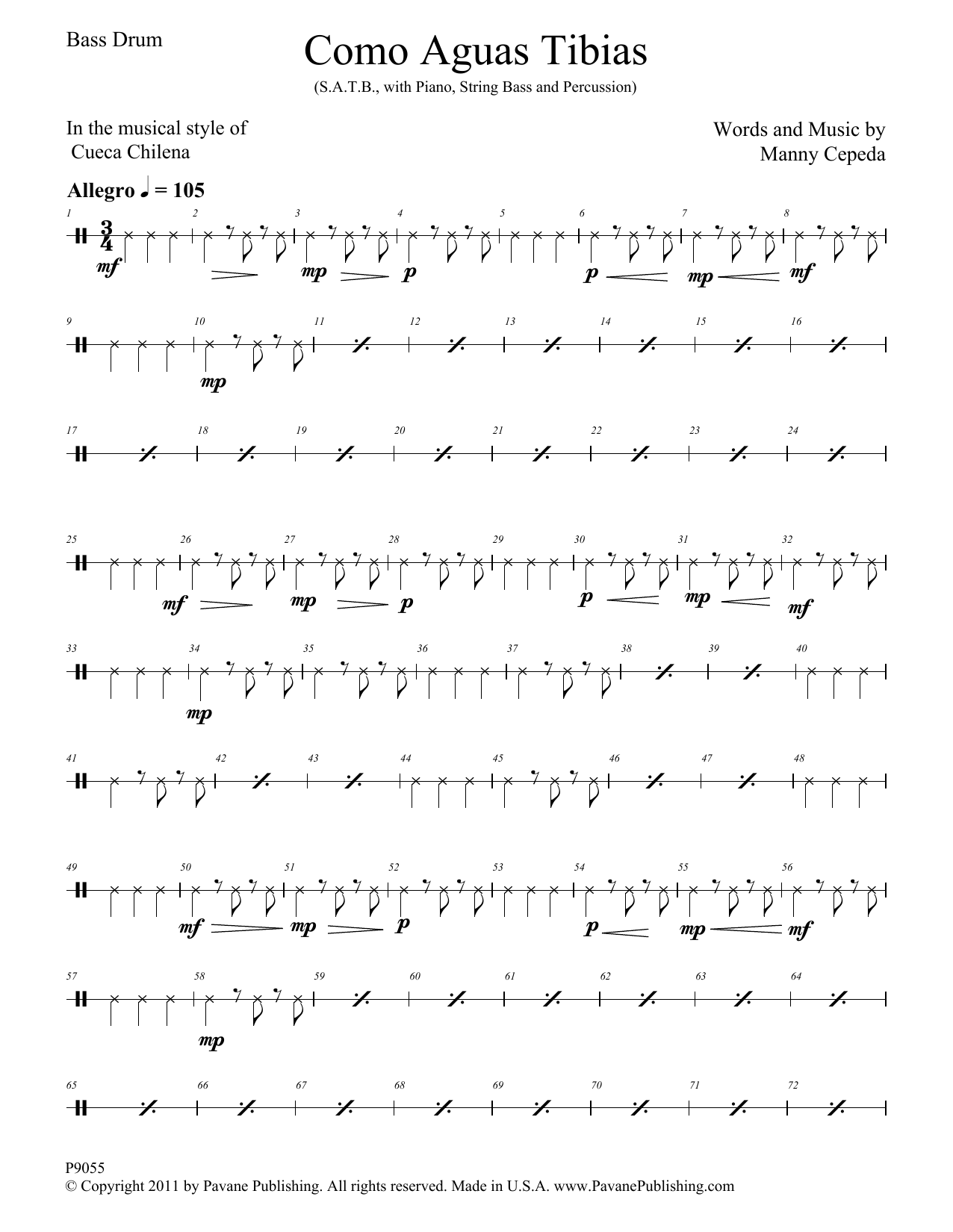 Como Aguas Tibias – Bass Drum Como Aguas Tibias – Bass Drum