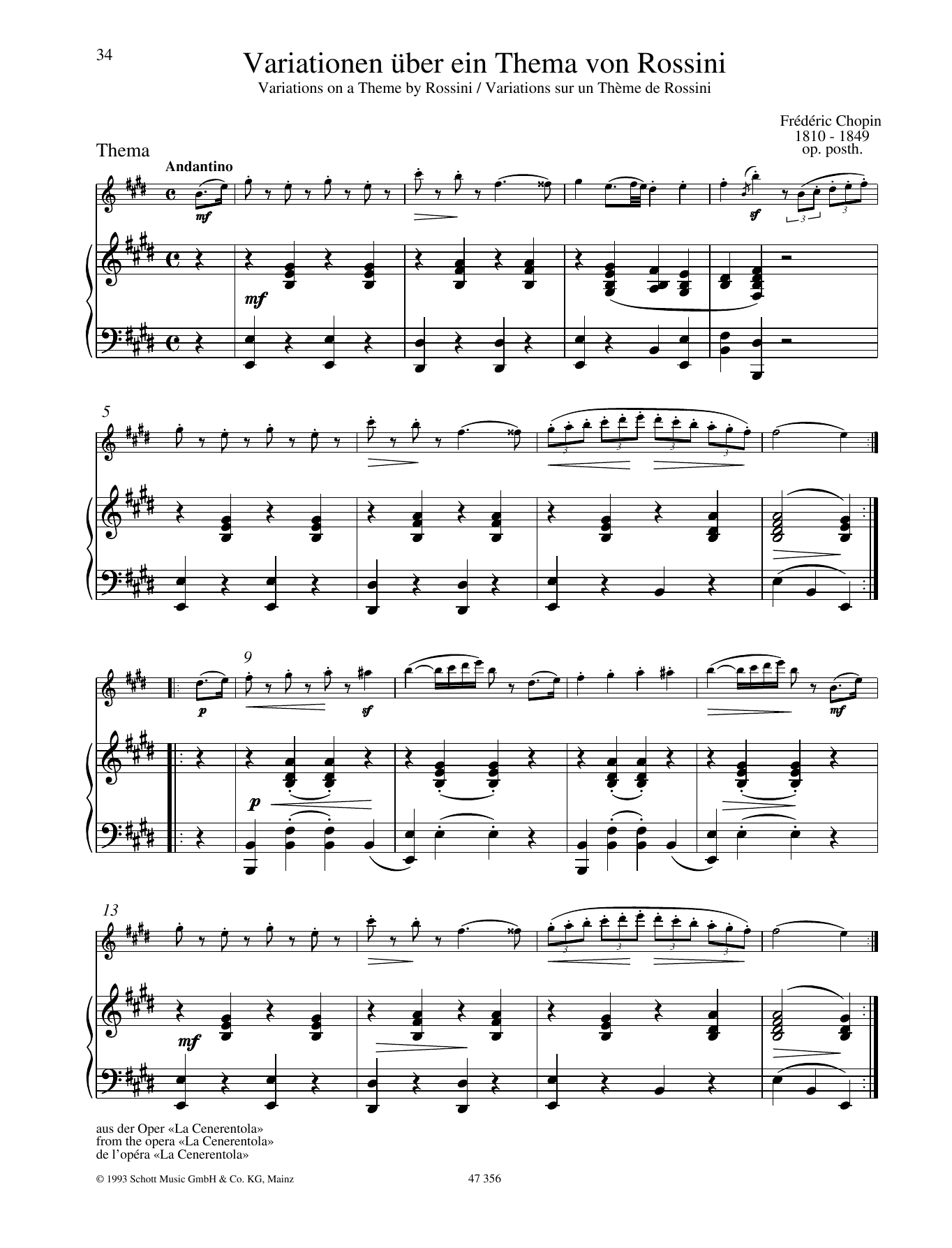 Variations on a theme by Rossini