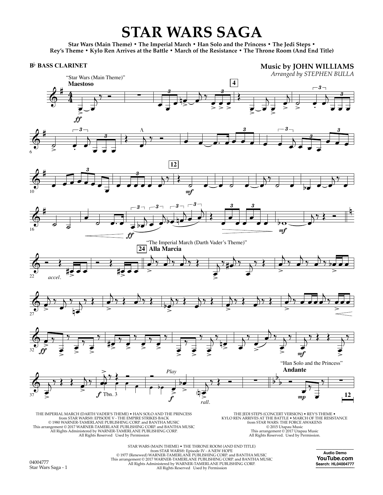 Star Wars Saga – Bb Bass Clarinet Star Wars Saga – Bb Bass Clarinet