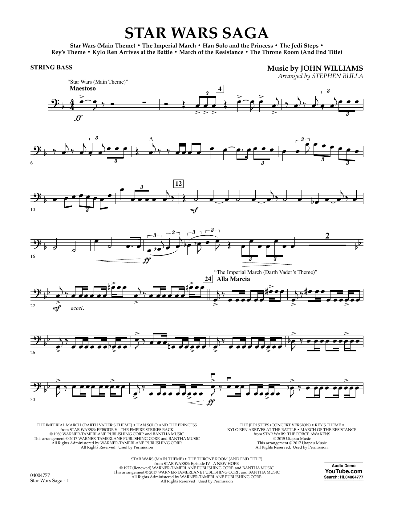 Star Wars Saga – String Bass Star Wars Saga – String Bass