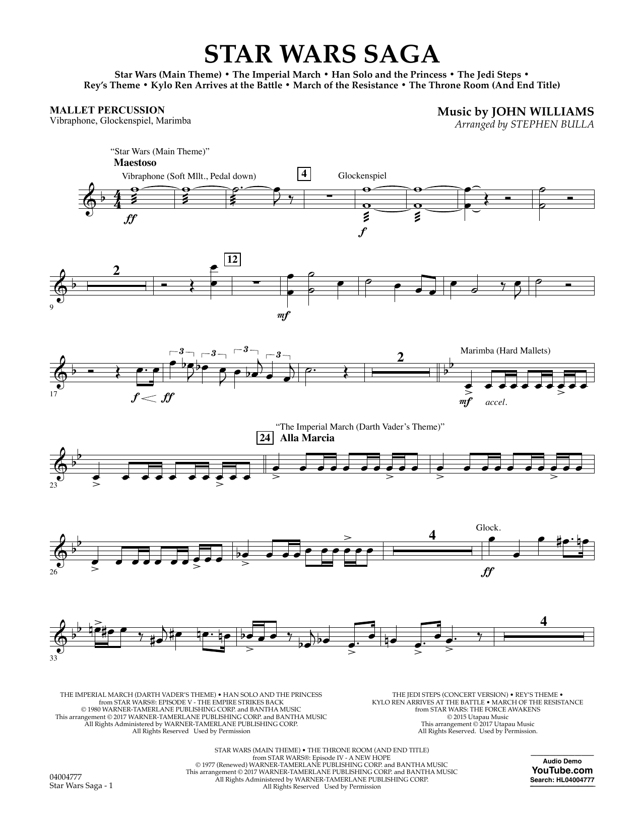 Star Wars Saga – Mallet Percussion Star Wars Saga – Mallet Percussion