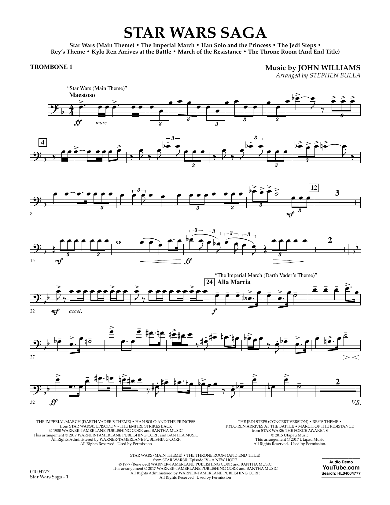 Star Wars Saga – Trombone 1 Star Wars Saga – Trombone 1