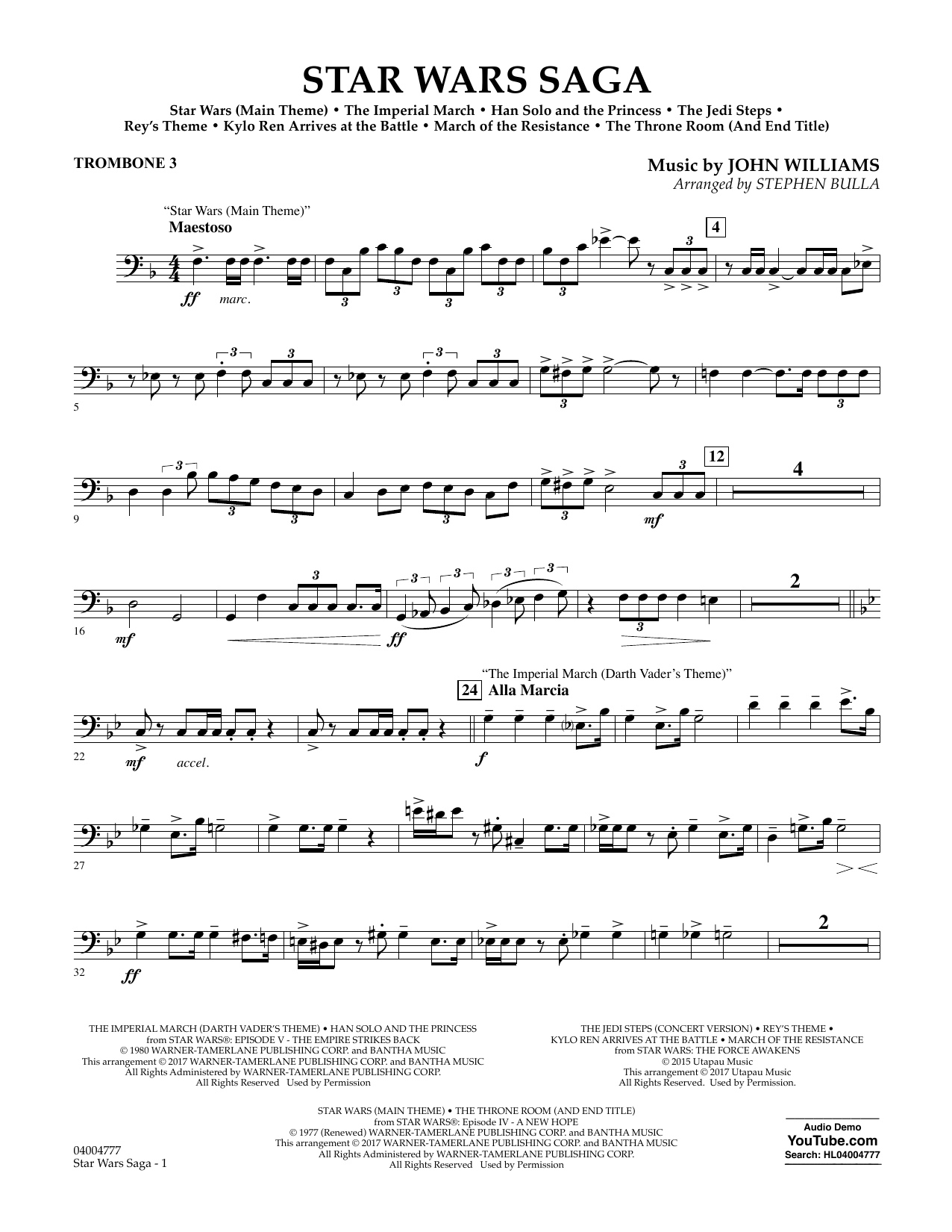Star Wars Saga – Trombone 3 Star Wars Saga – Trombone 3
