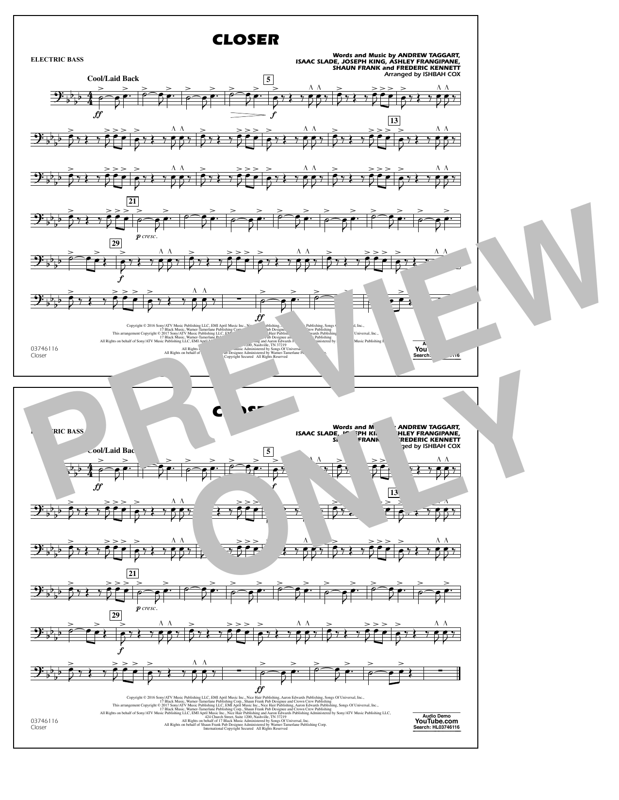 Closer – Electric Bass Closer – Electric Bass