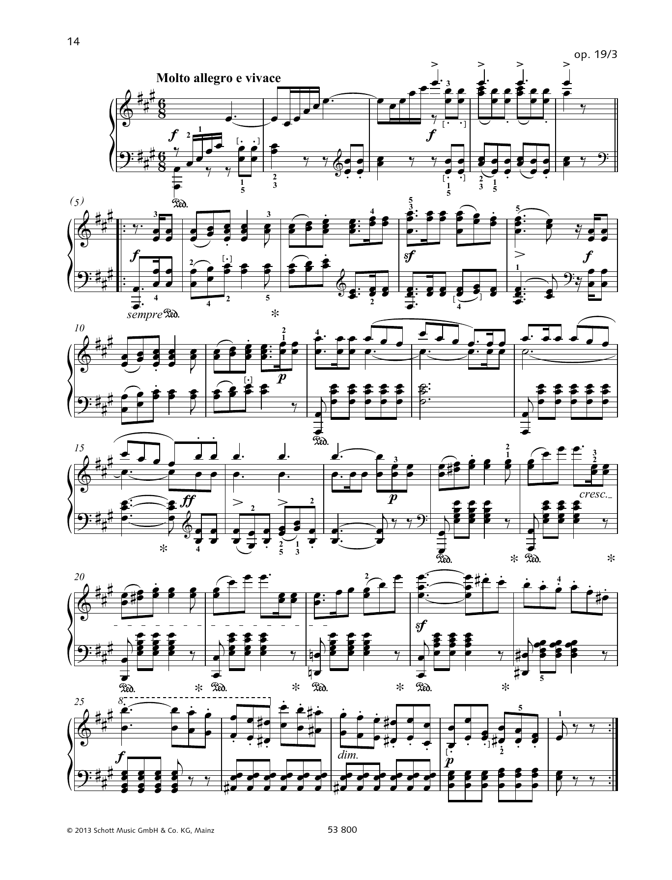 Molto allegro e vivace Molto allegro e vivace