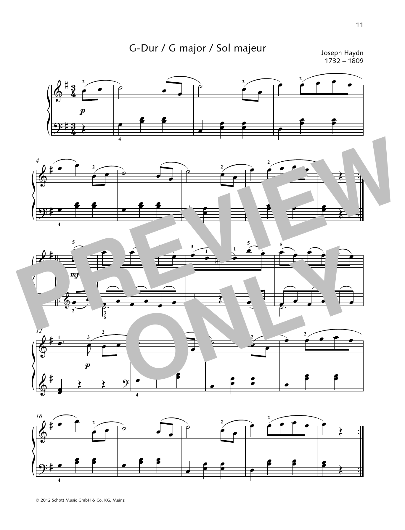 German Dance G major German Dance G major