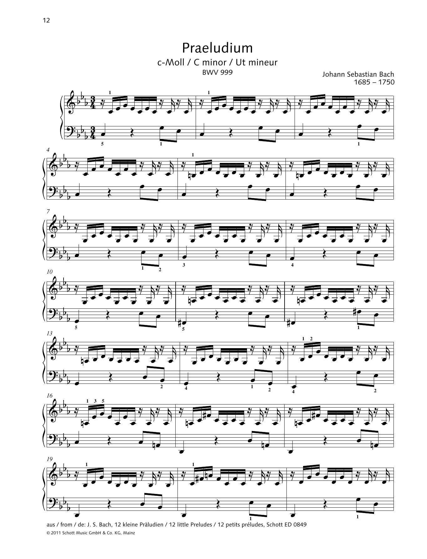 Prelude C minor Prelude C minor