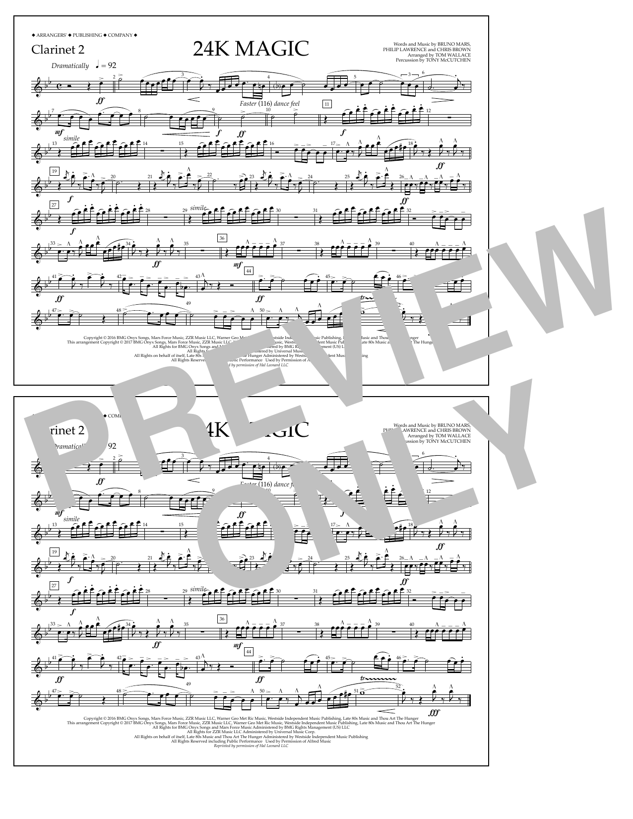 24K Magic – Clarinet 2 24K Magic – Clarinet 2