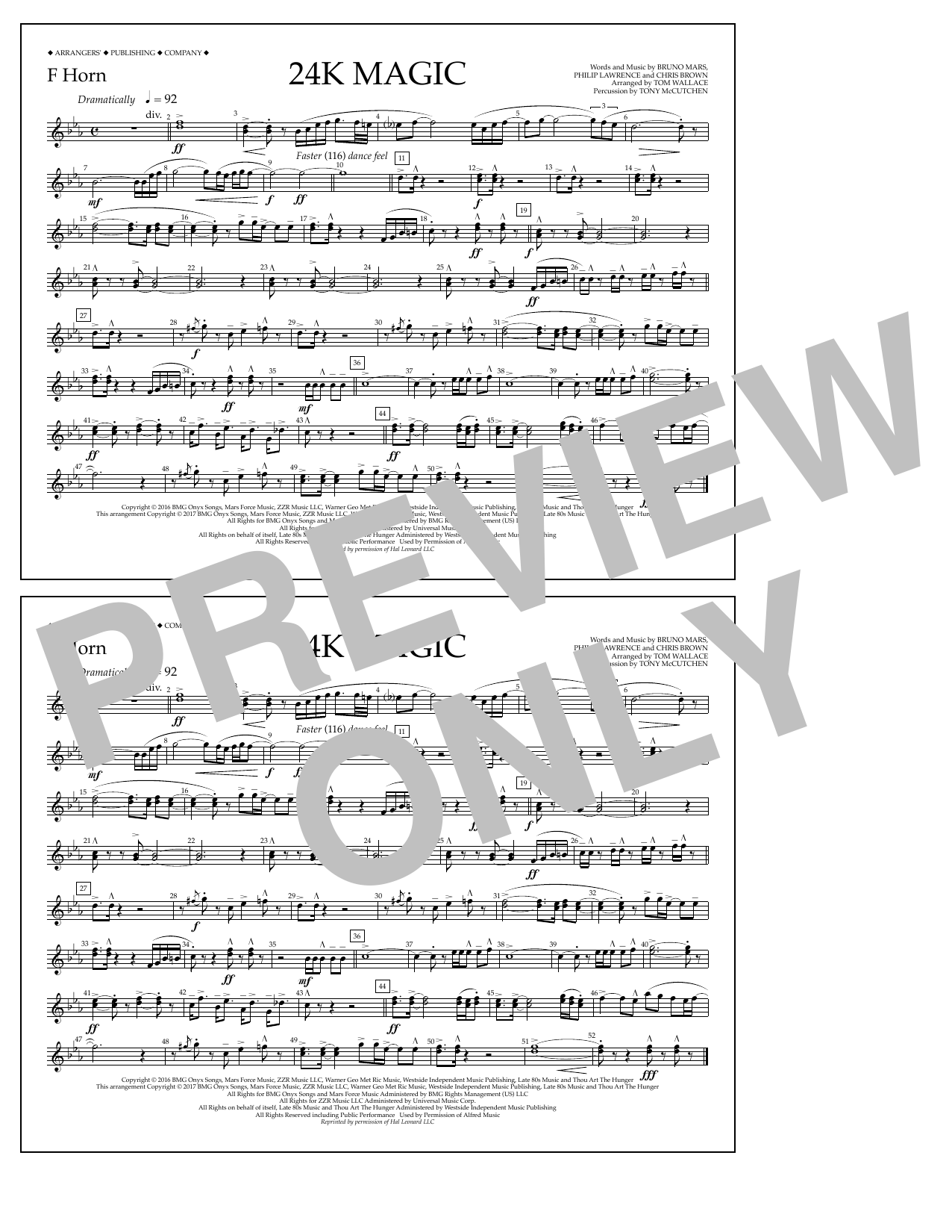 24K Magic – F Horn 24K Magic – F Horn