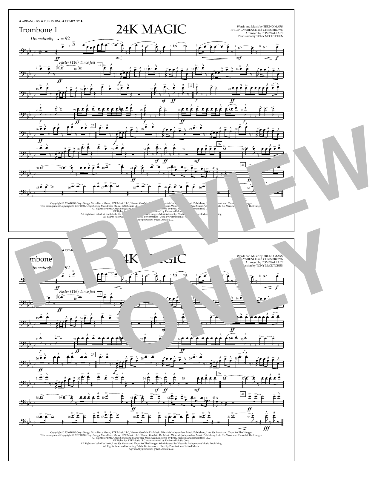 24K Magic – Trombone 1 24K Magic – Trombone 1
