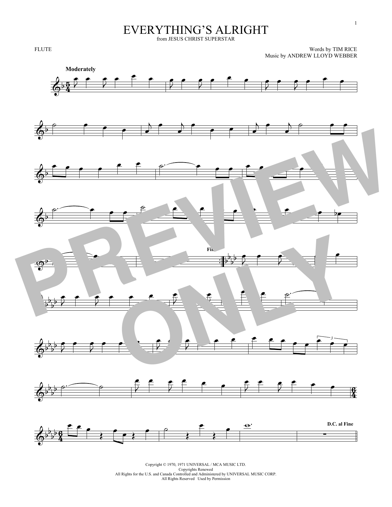Everything’s Alright (from Jesus Christ Superstar) Everything’s Alright (from Jesus Christ Superstar)
