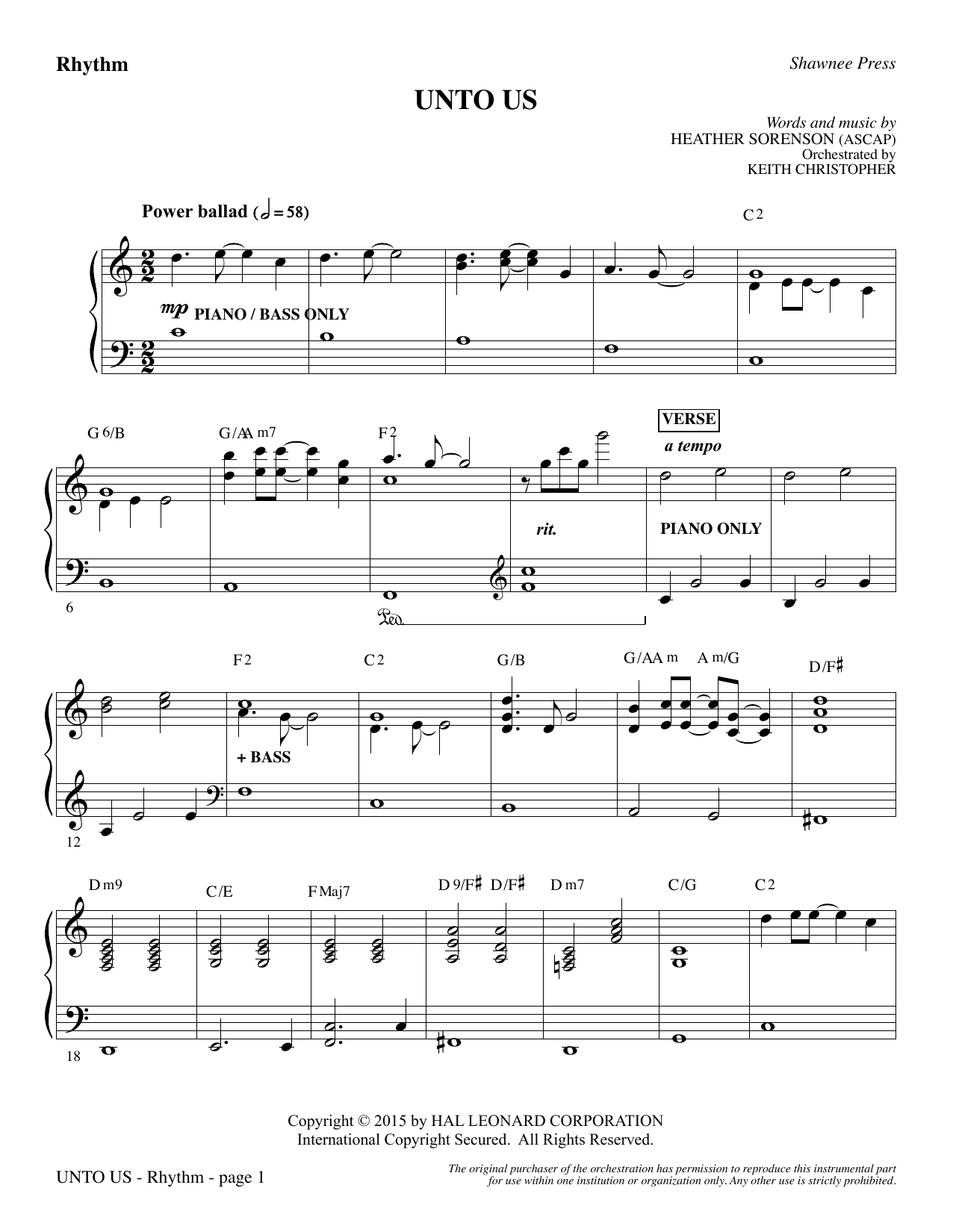 Unto Us – Rhythm Unto Us – Rhythm