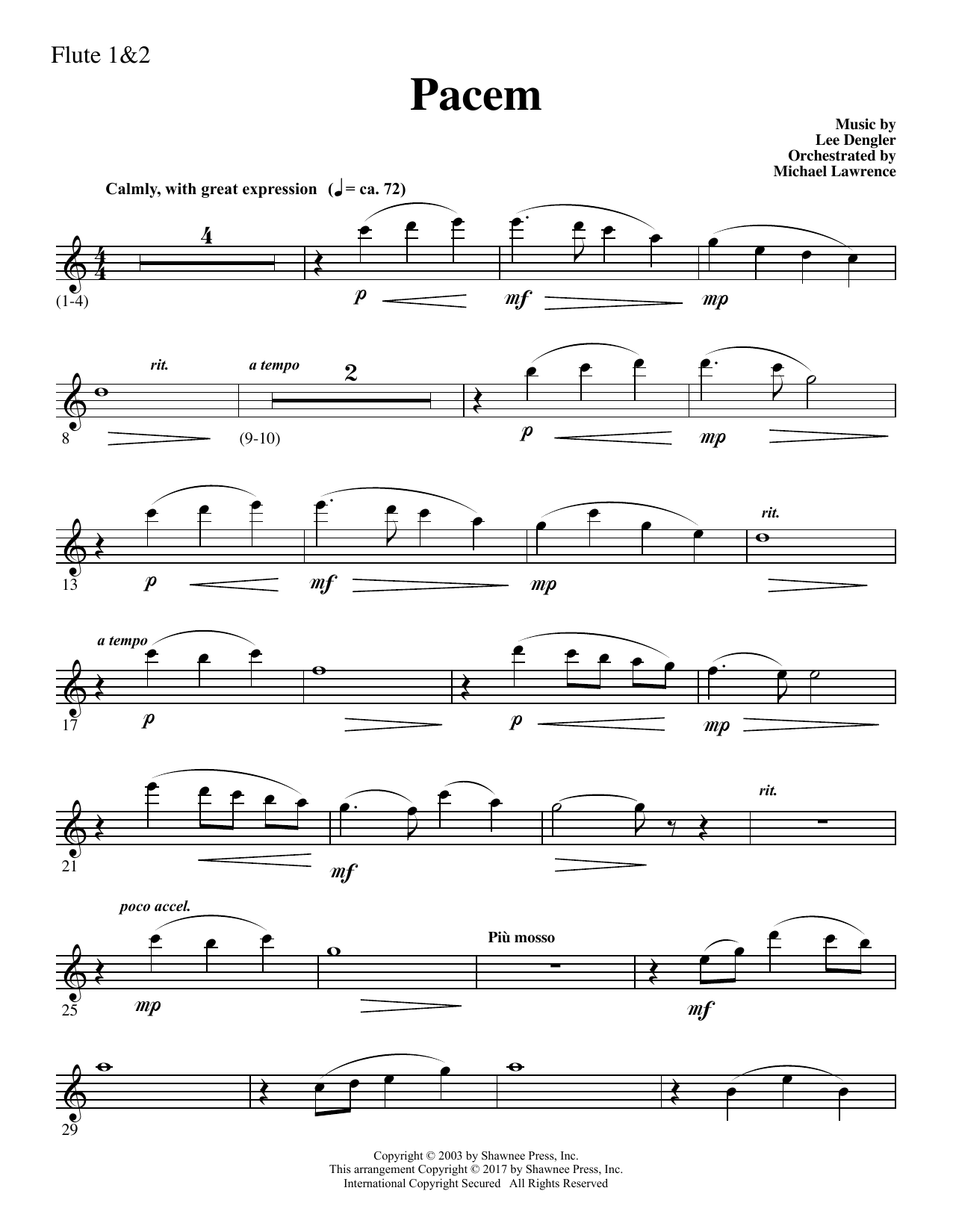 Pacem – Flute 1 & 2 Pacem – Flute 1 & 2