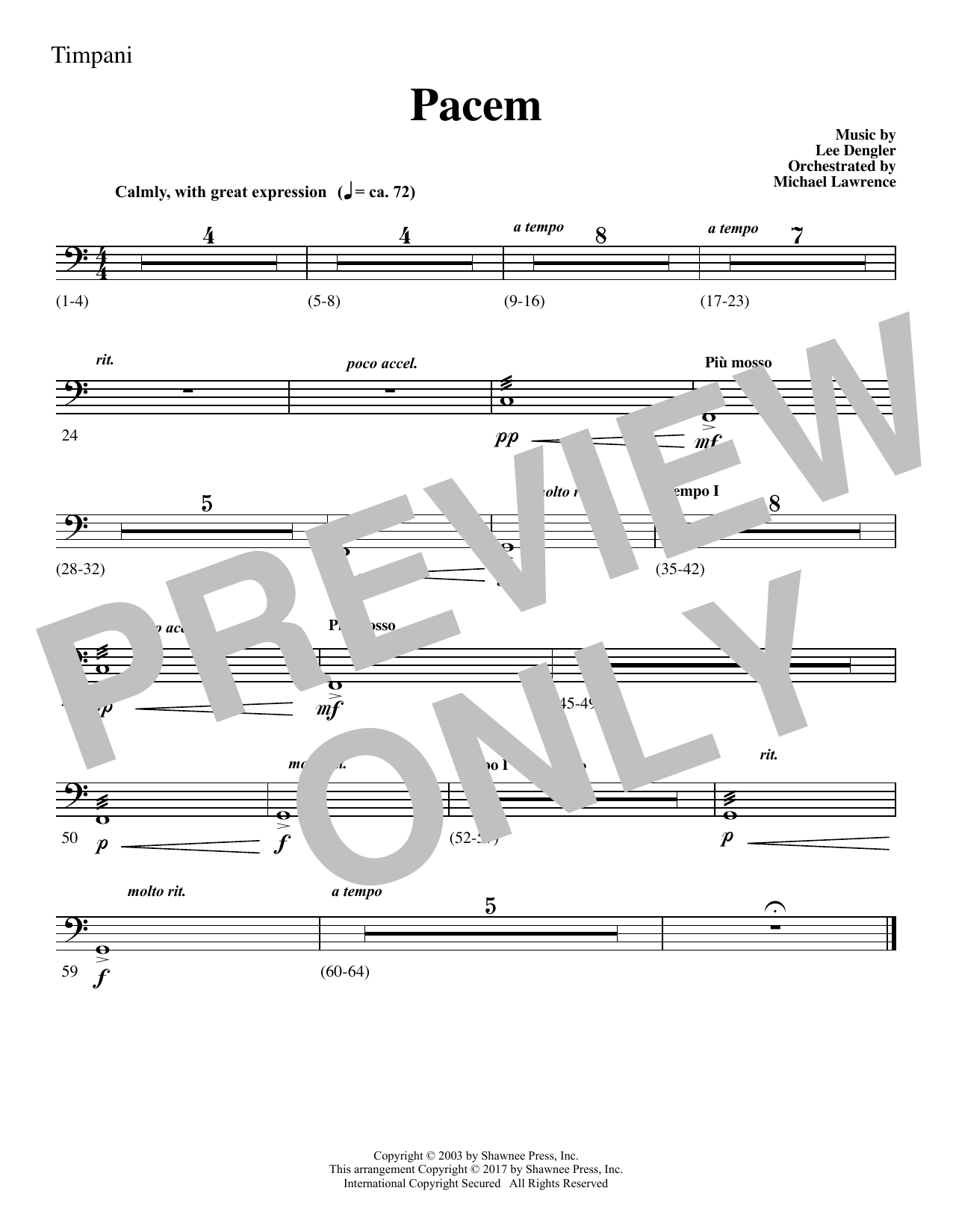 Pacem – Timpani Pacem – Timpani