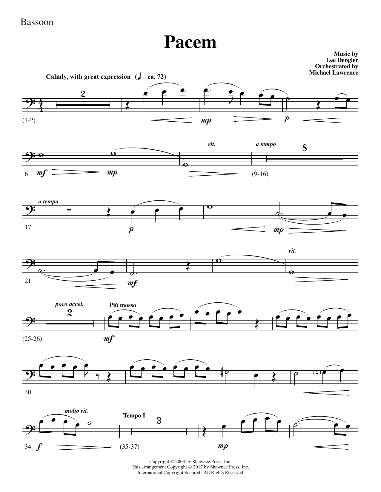 Pacem – Bassoon Pacem – Bassoon
