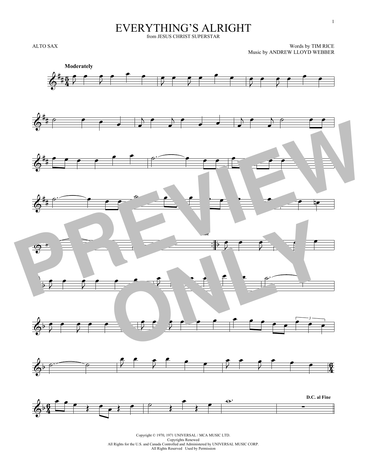 Everything’s Alright (from Jesus Christ Superstar) Everything’s Alright (from Jesus Christ Superstar)