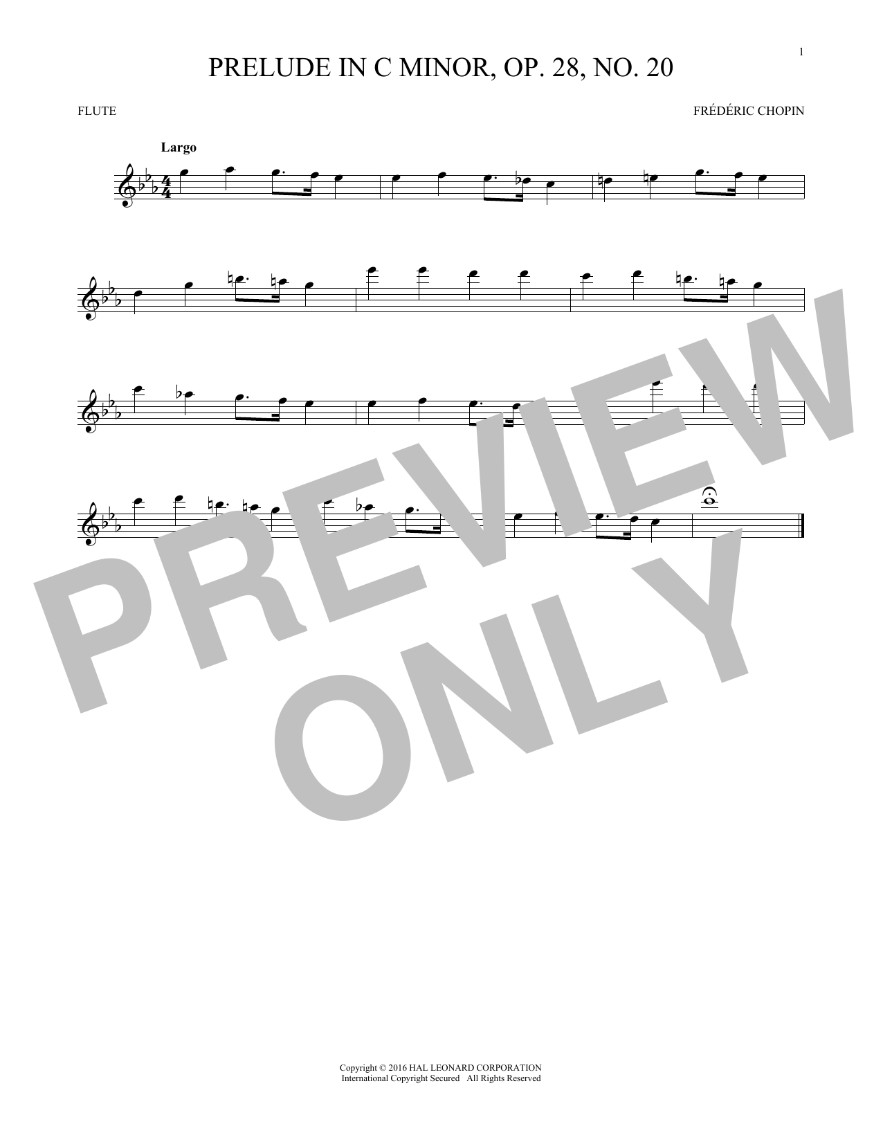 Prelude, Op. 28, No. 20 Prelude, Op. 28, No. 20