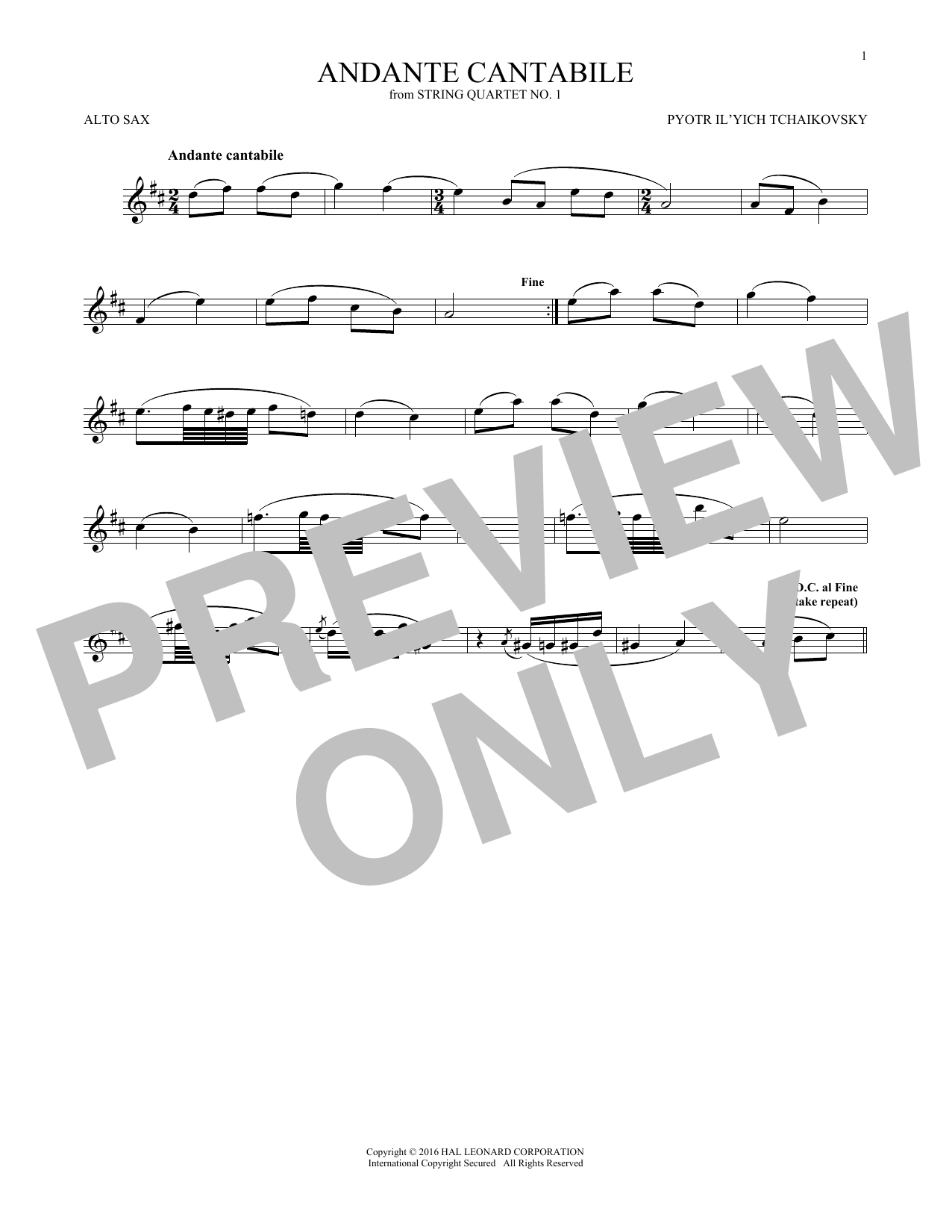 Andante Cantabile Andante Cantabile