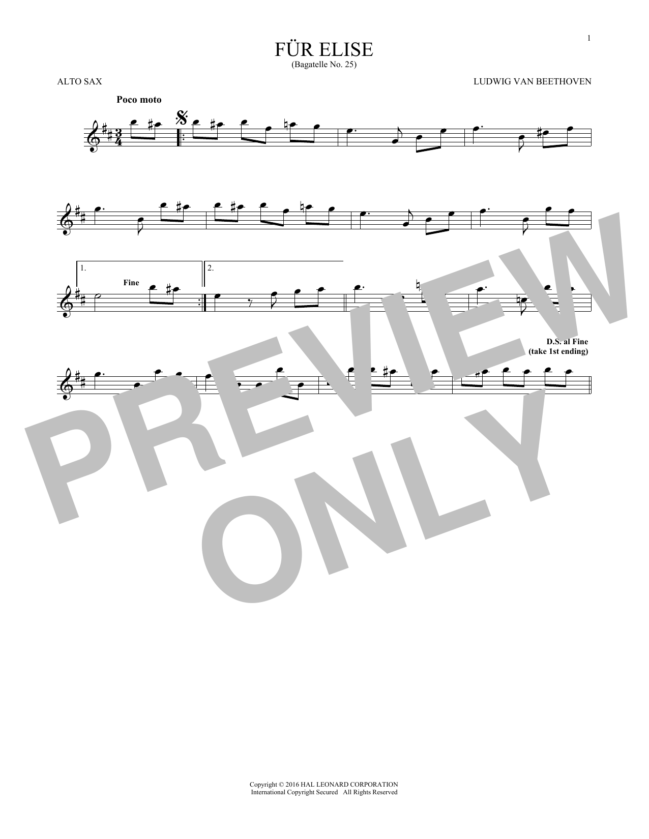 Fur Elise, WoO 59 Fur Elise, WoO 59