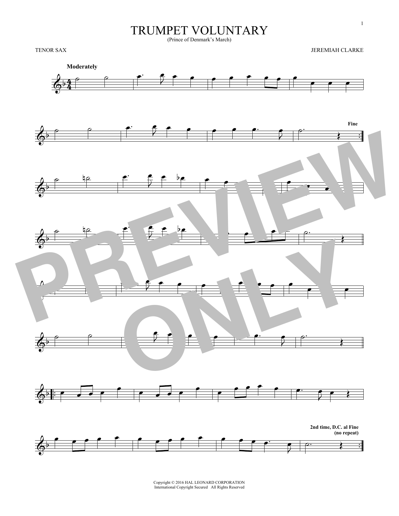 Trumpet Voluntary Trumpet Voluntary