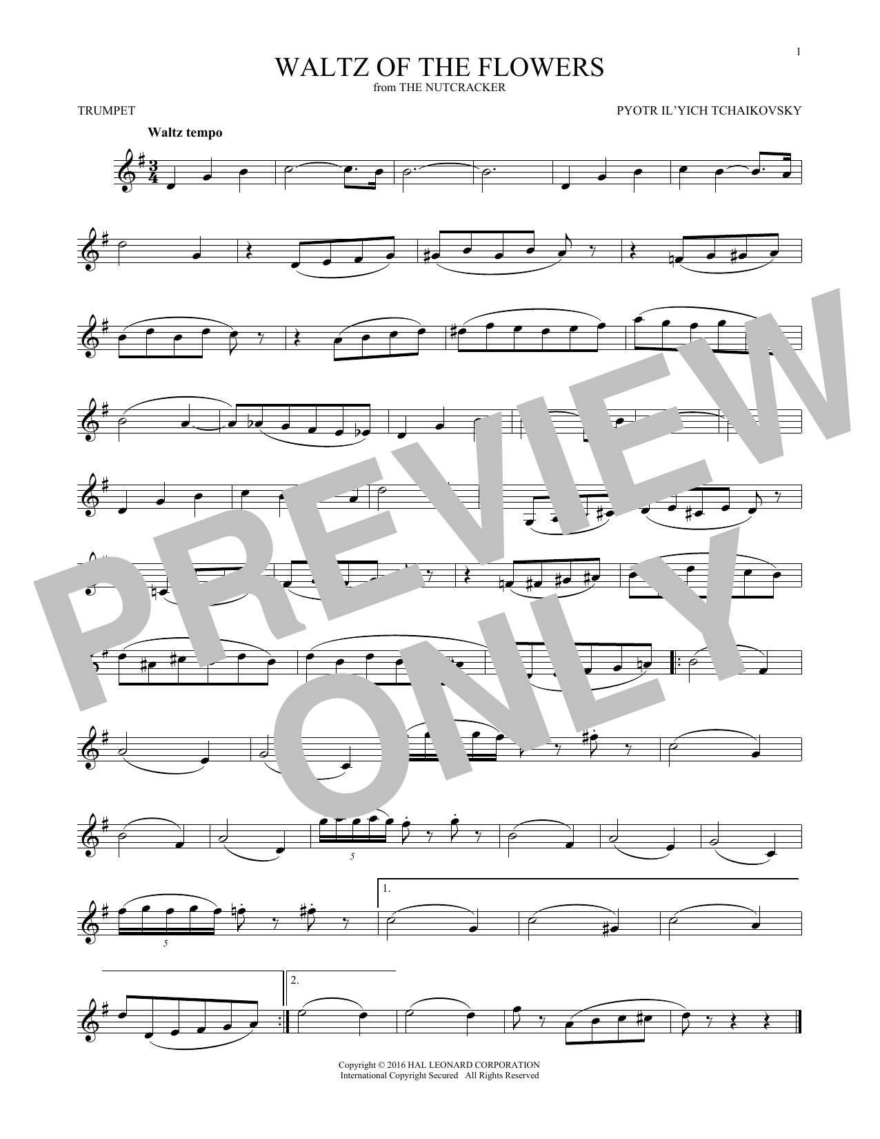 Waltz Of The Flowers, Op. 71a (from The Nutcracker) Waltz Of The Flowers, Op. 71a (from The Nutcracker)