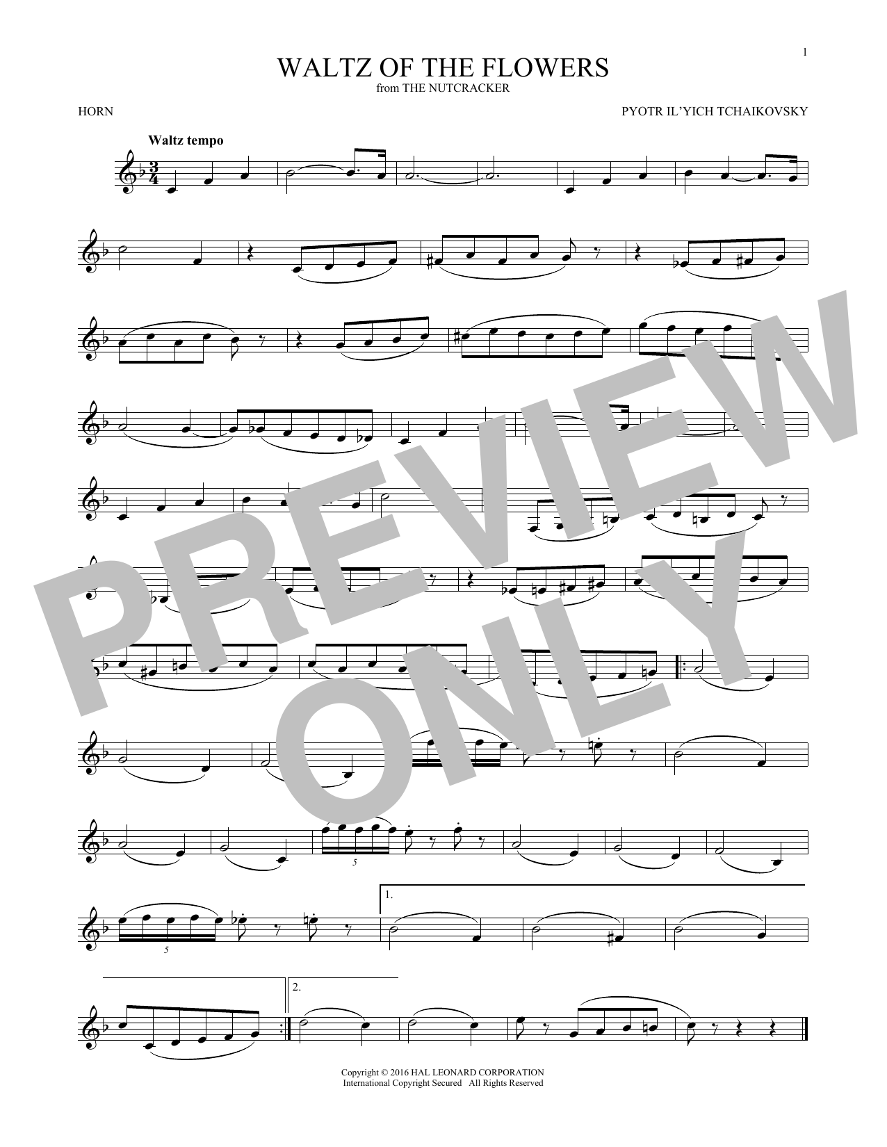 Waltz Of The Flowers, Op. 71a (from The Nutcracker) Waltz Of The Flowers, Op. 71a (from The Nutcracker)