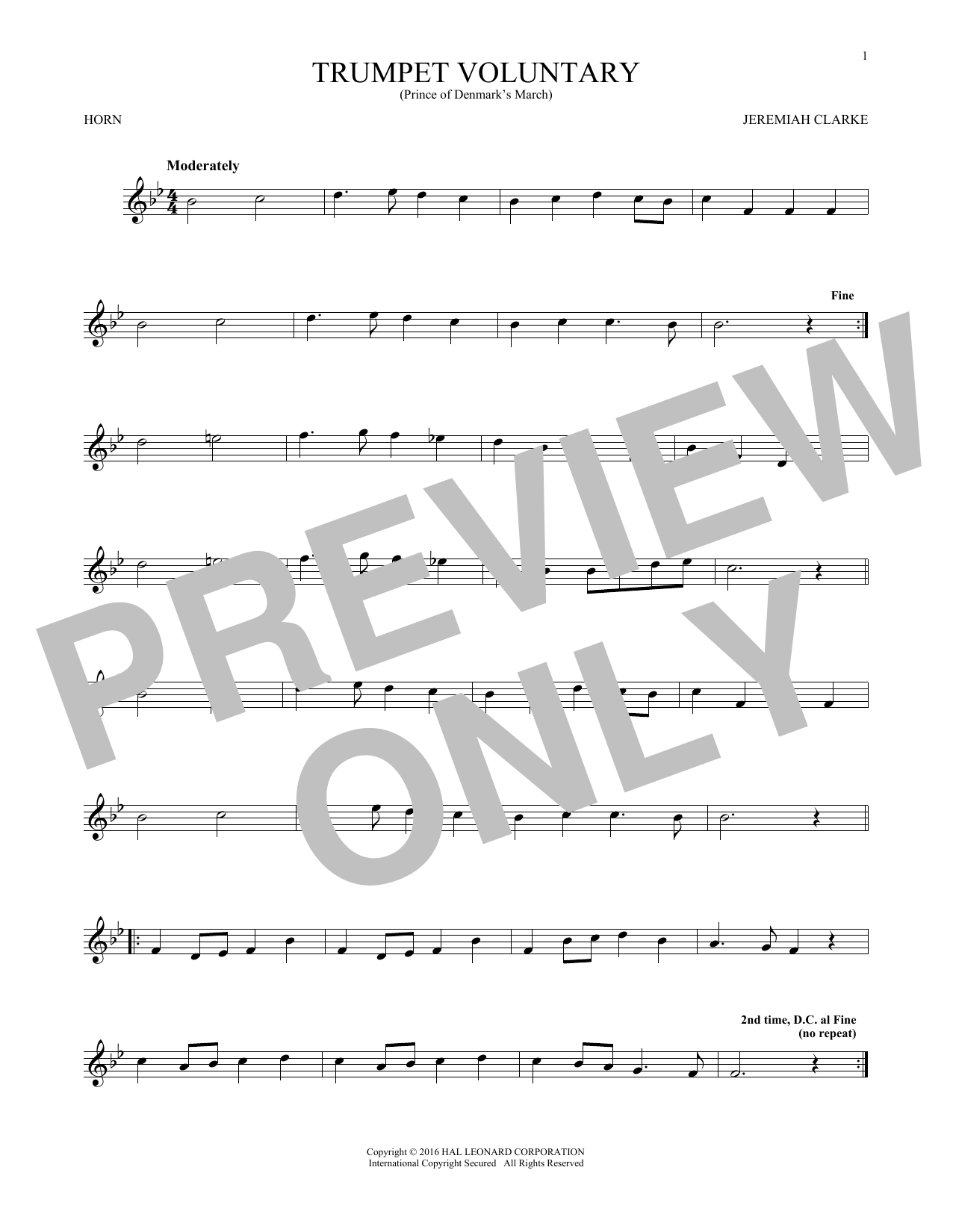 Trumpet Voluntary Trumpet Voluntary