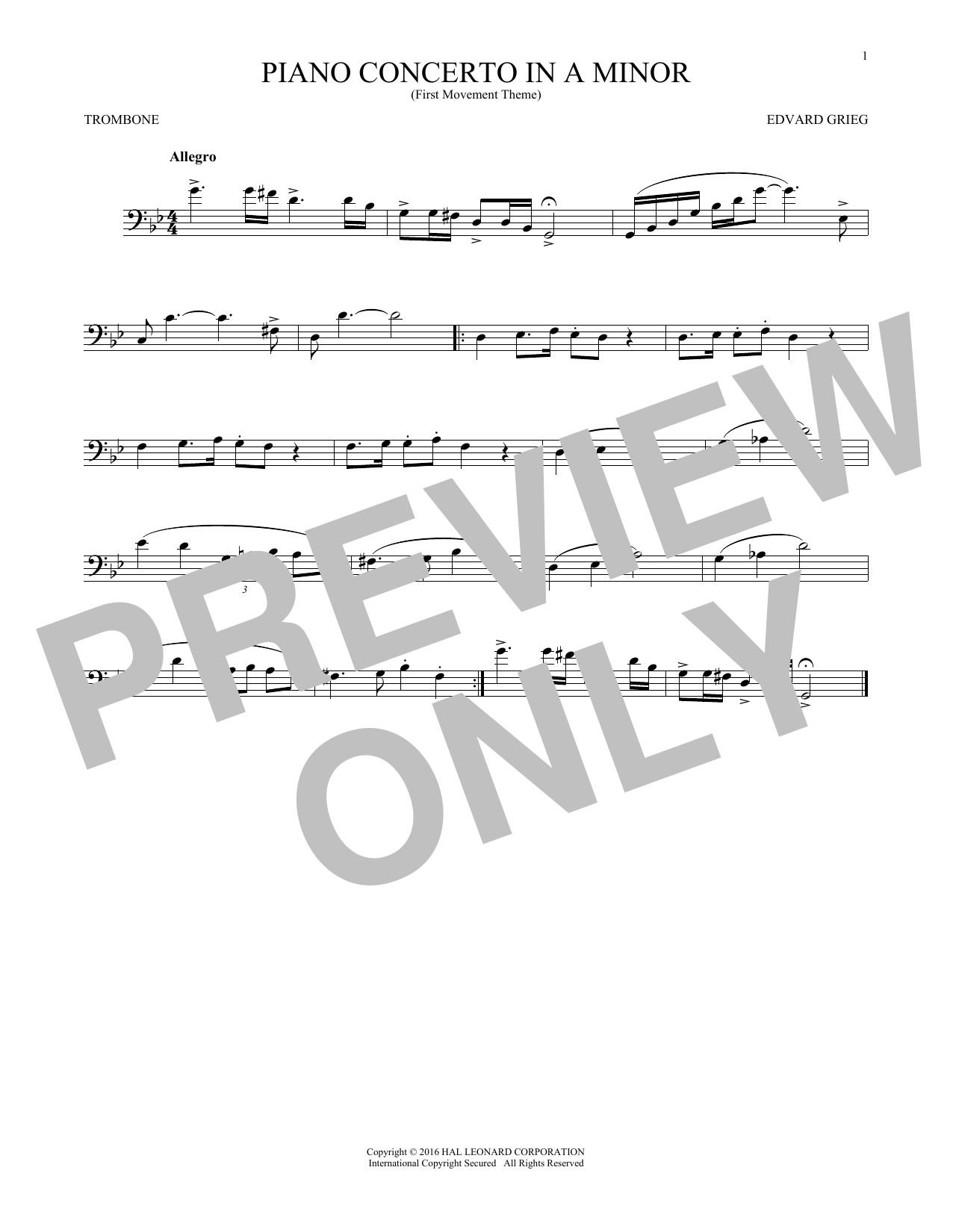 Piano Concerto In A Minor, Op. 16 Piano Concerto In A Minor, Op. 16