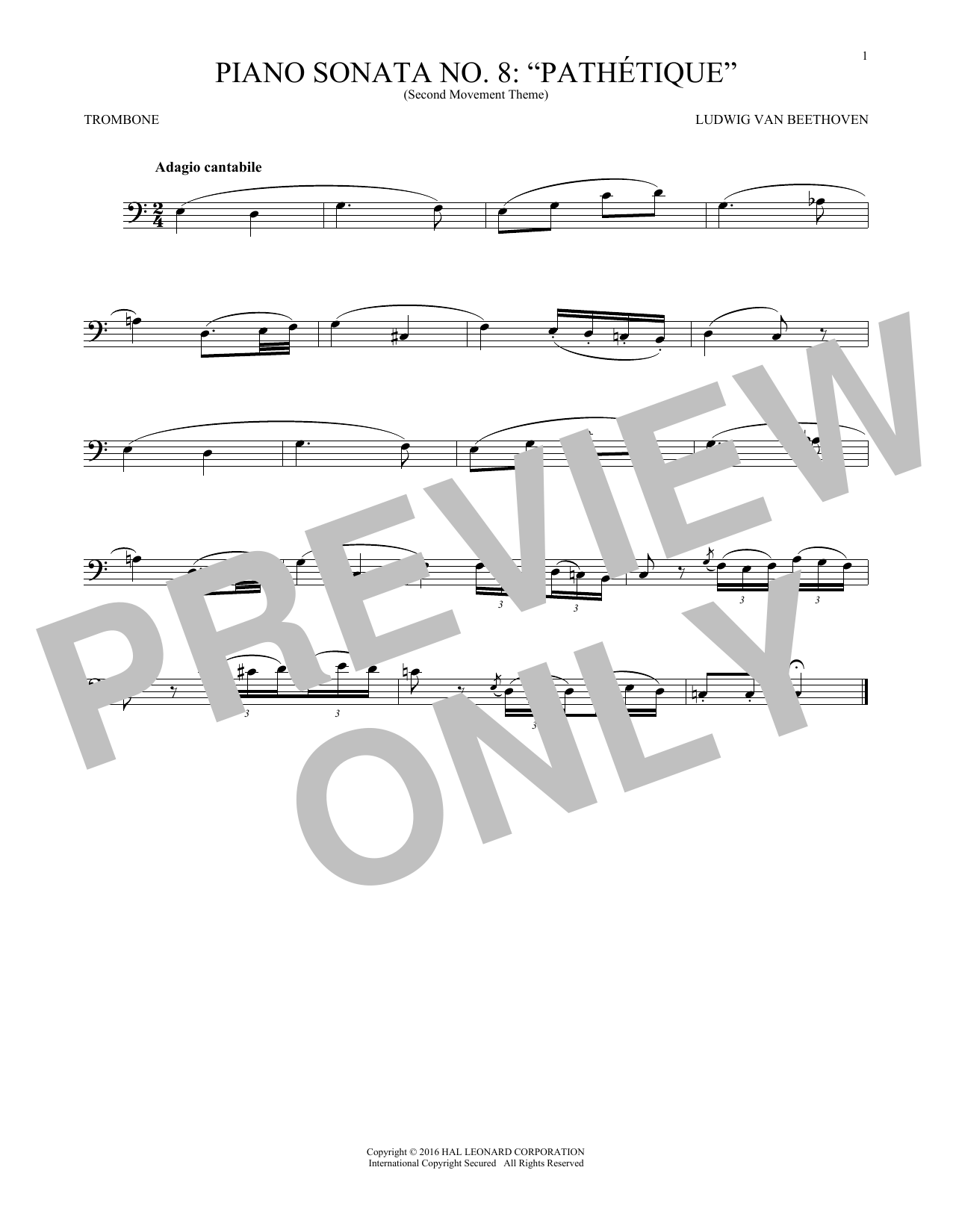Adagio Cantabile, Op. 13 Adagio Cantabile, Op. 13