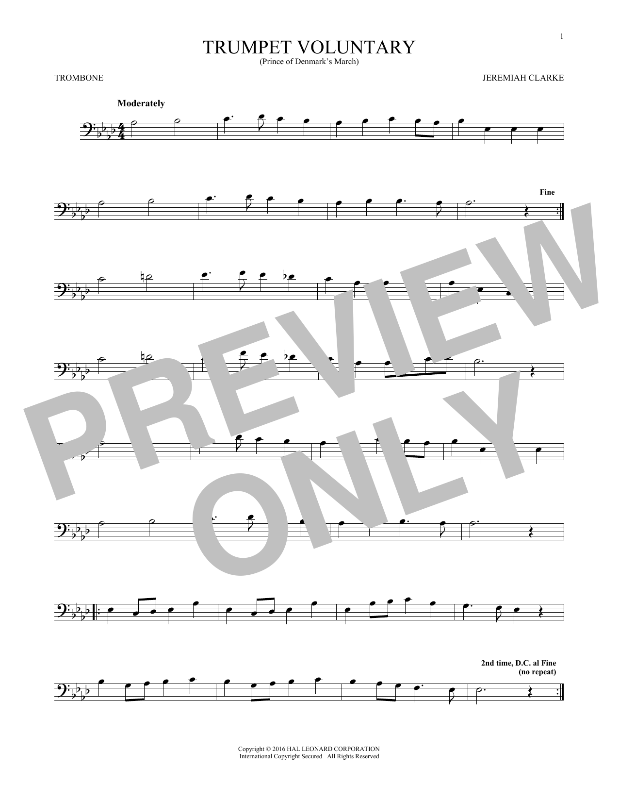 Trumpet Voluntary Trumpet Voluntary
