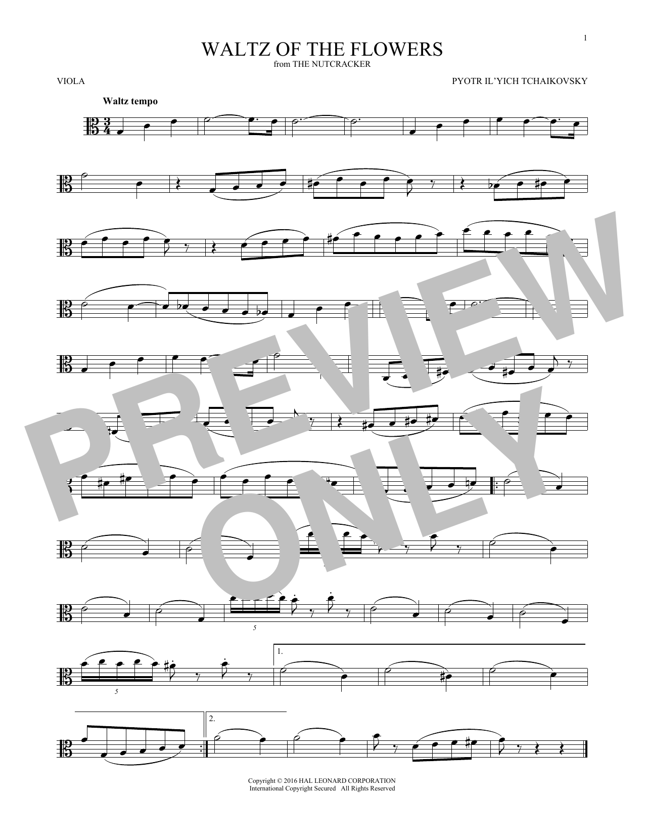 Waltz Of The Flowers, Op. 71a (from The Nutcracker) Waltz Of The Flowers, Op. 71a (from The Nutcracker)