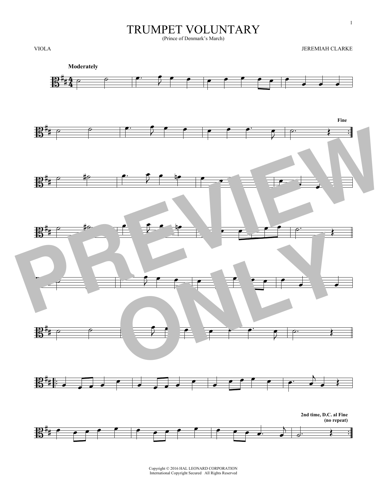 Trumpet Voluntary Trumpet Voluntary