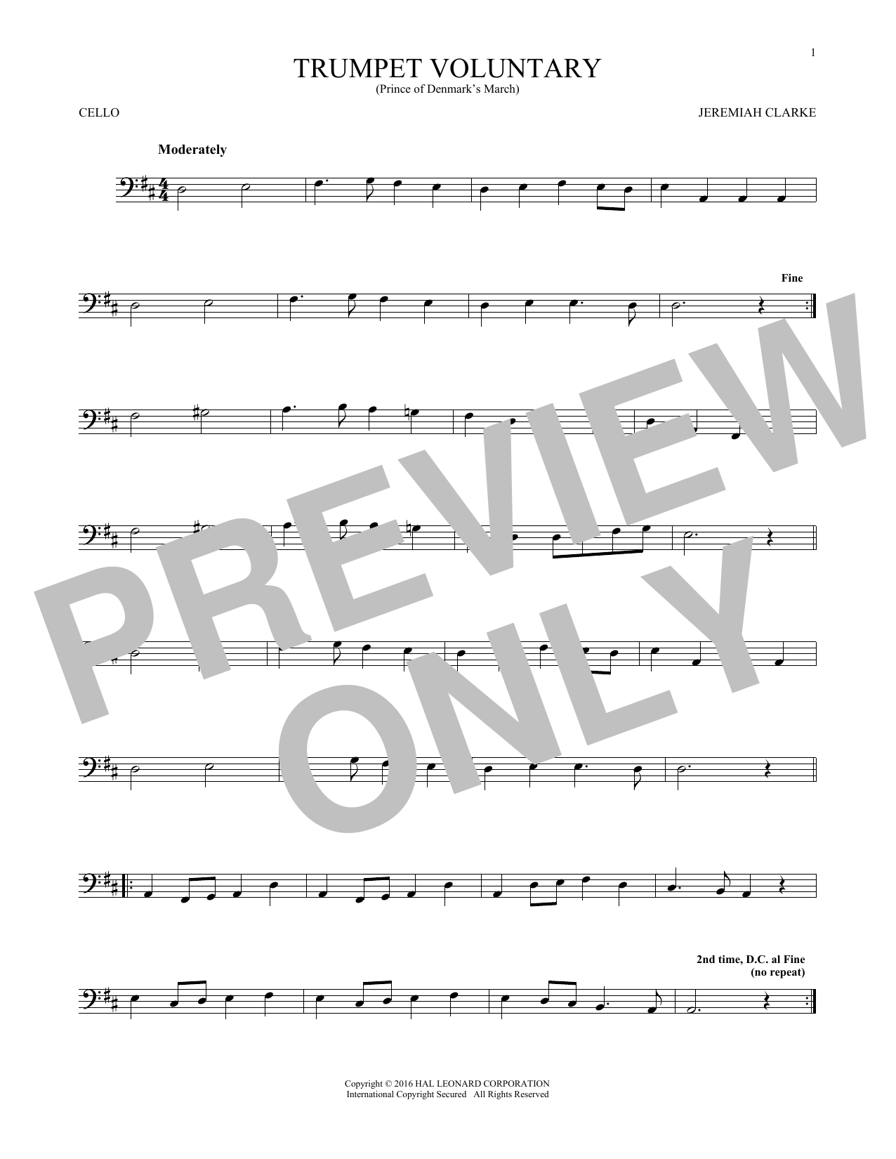 Trumpet Voluntary Trumpet Voluntary