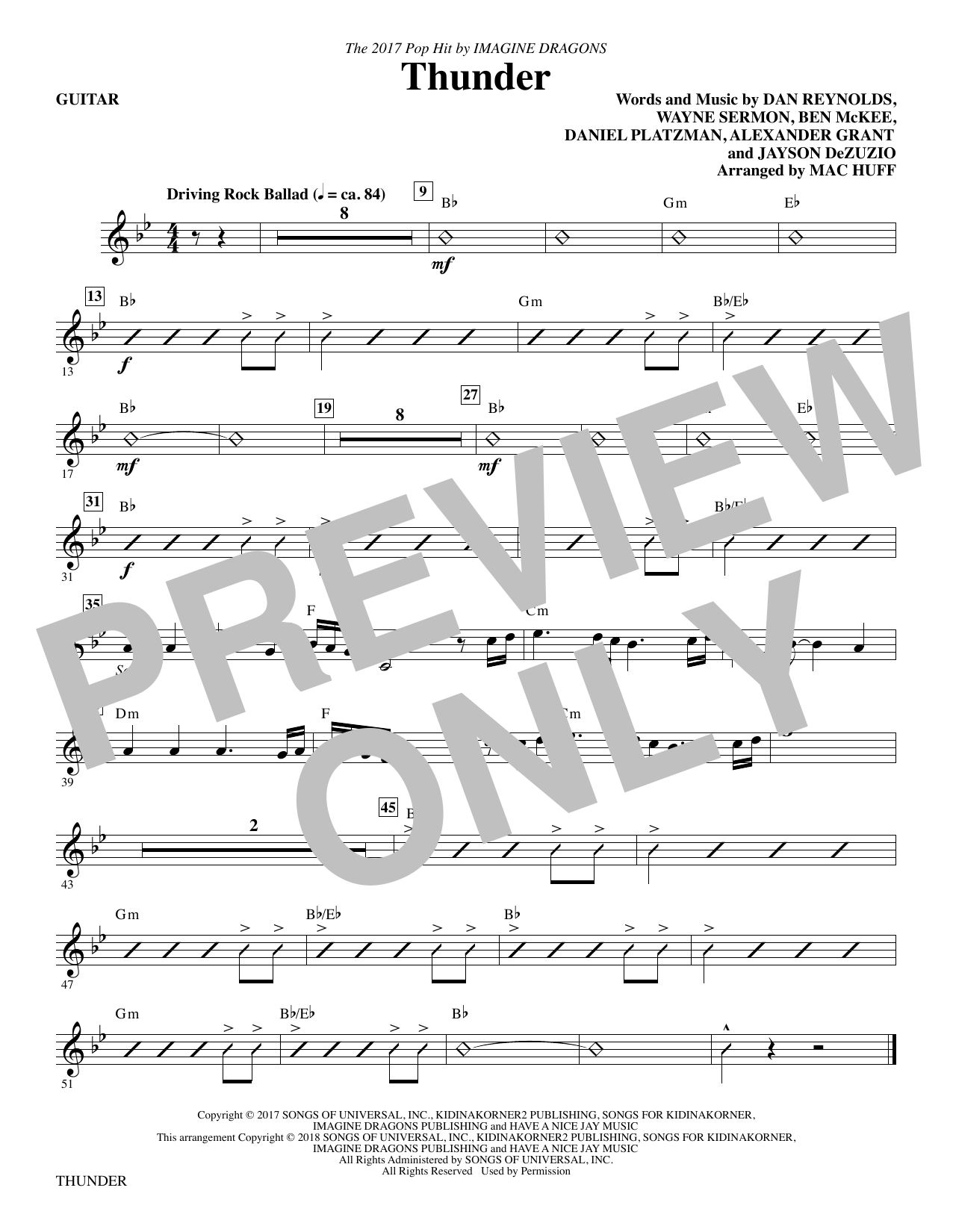 Thunder – Guitar Thunder – Guitar