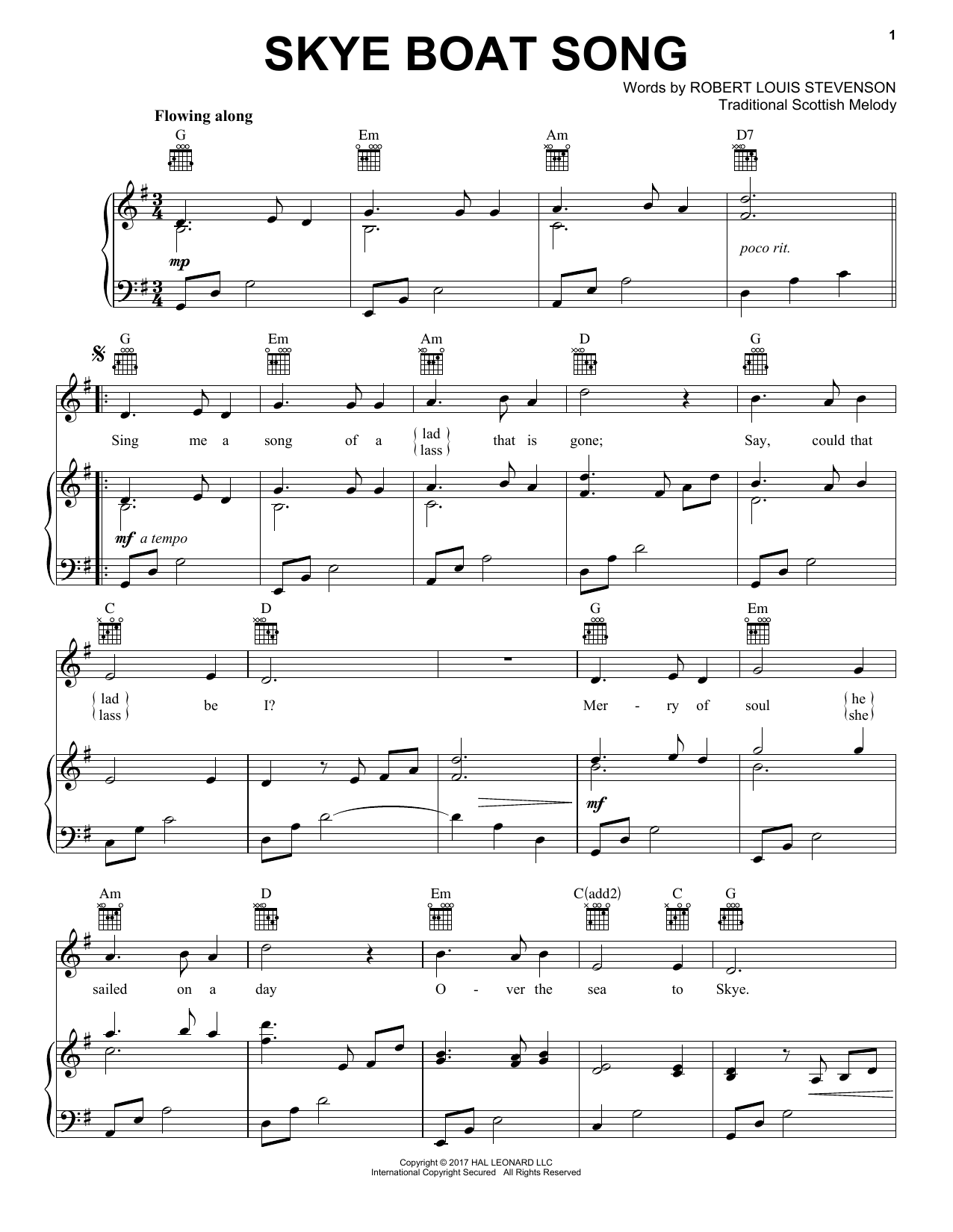 Skye Boat Song Skye Boat Song