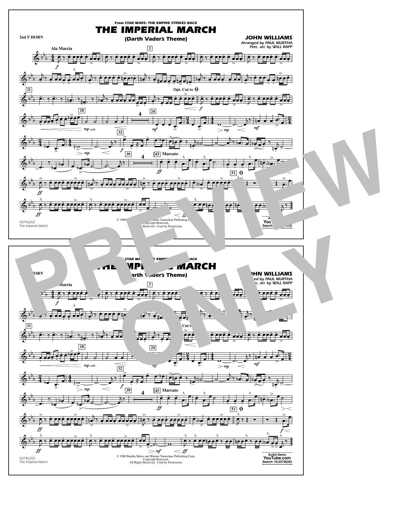 The Imperial March (Darth Vader’s Theme) – F Horn 2 The Imperial March (Darth Vader’s Theme) – F Horn 2