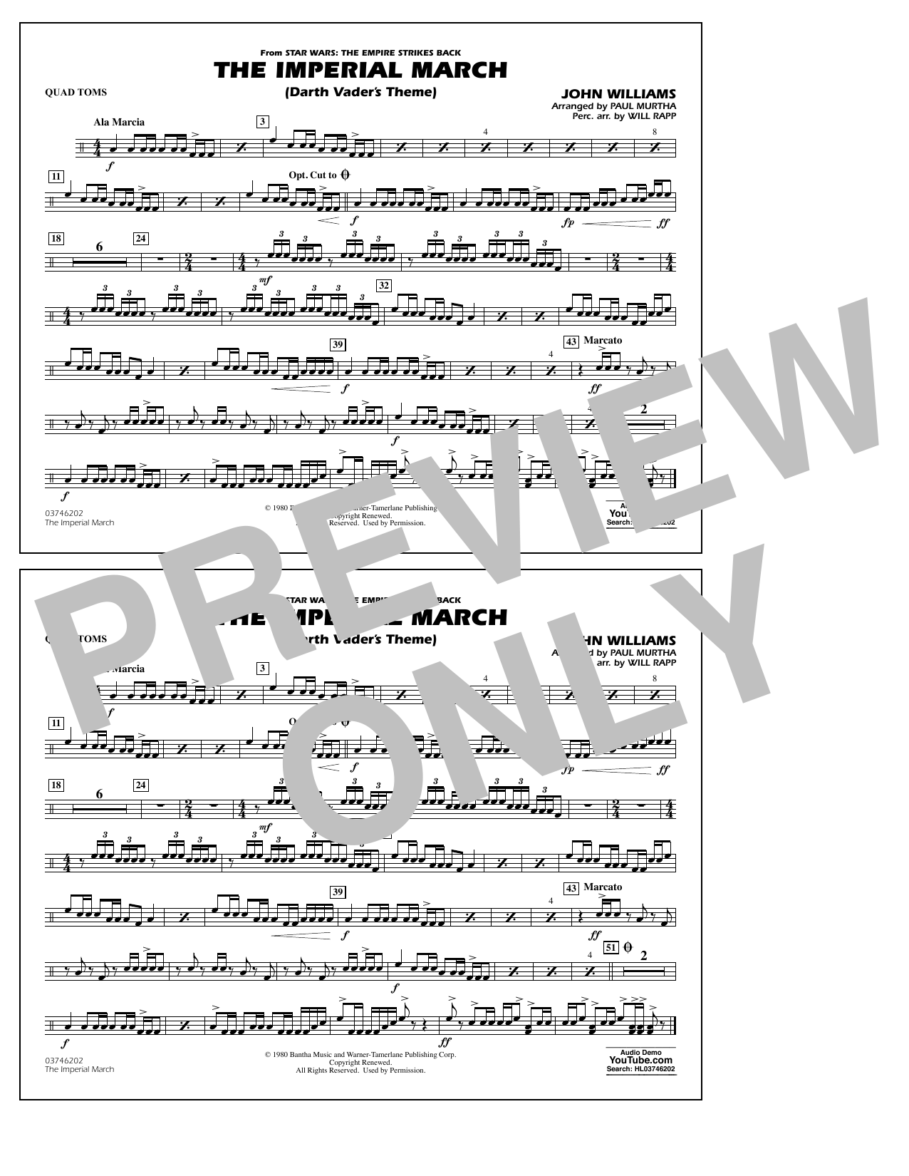 The Imperial March (Darth Vader’s Theme) – Quad Toms The Imperial March (Darth Vader’s Theme) – Quad Toms