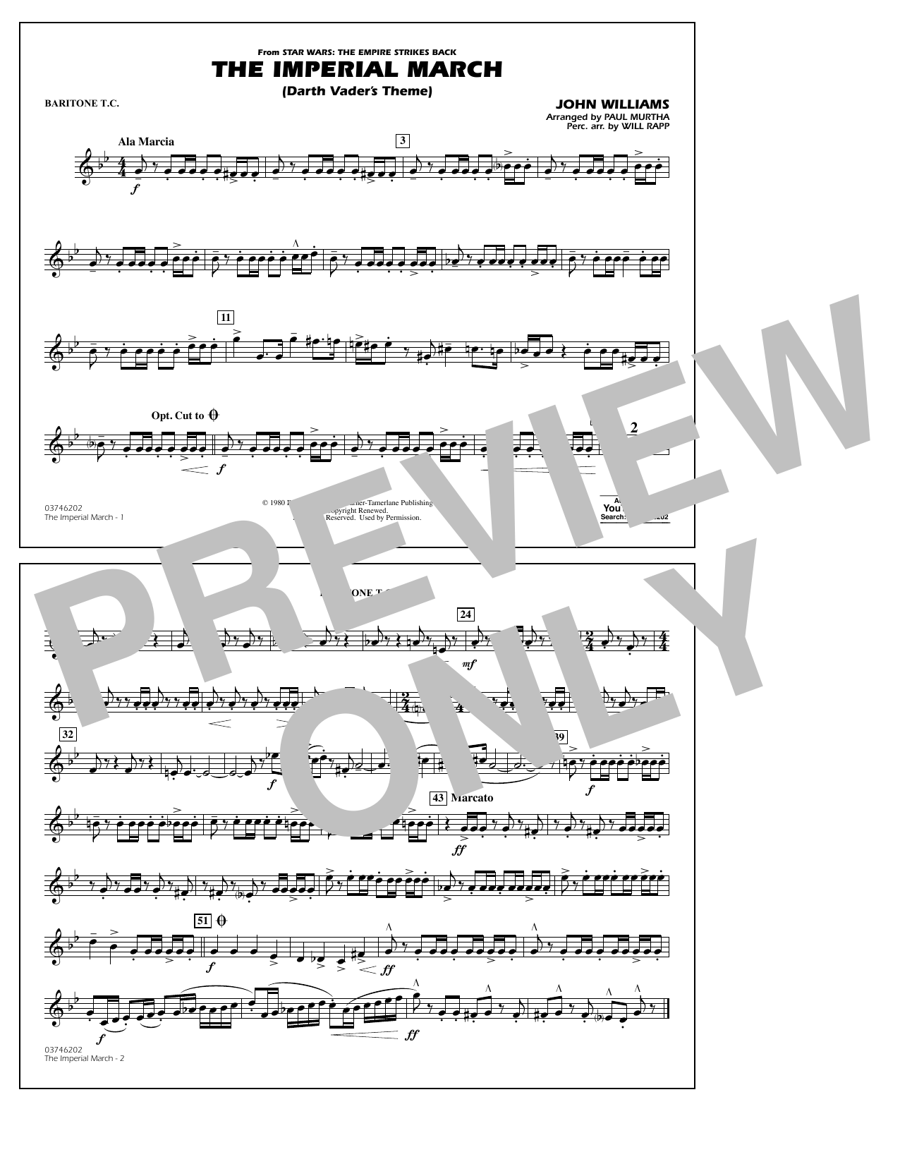 The Imperial March (Darth Vader’s Theme) – Baritone T.C. The Imperial March (Darth Vader’s Theme) – Baritone T.C.