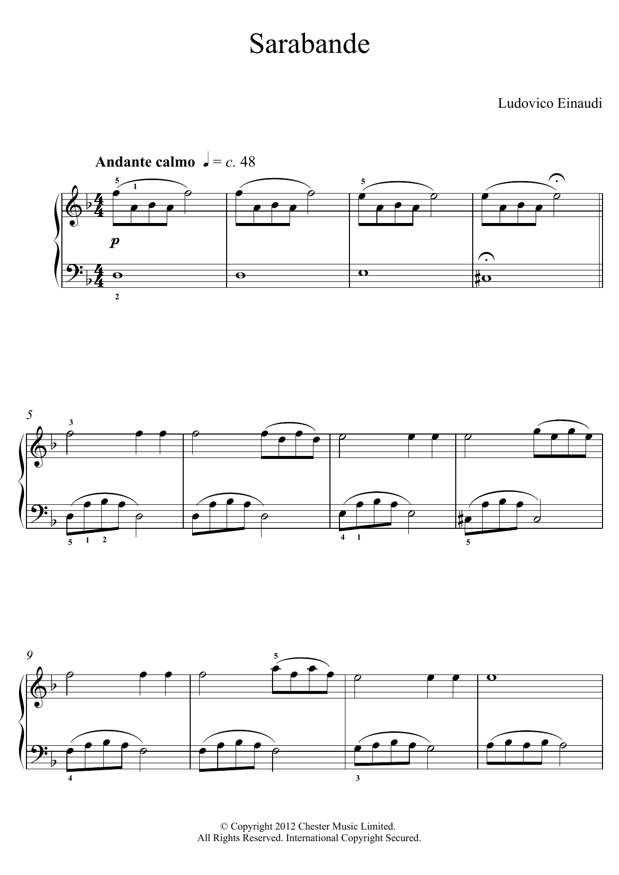 Sarabande Sarabande